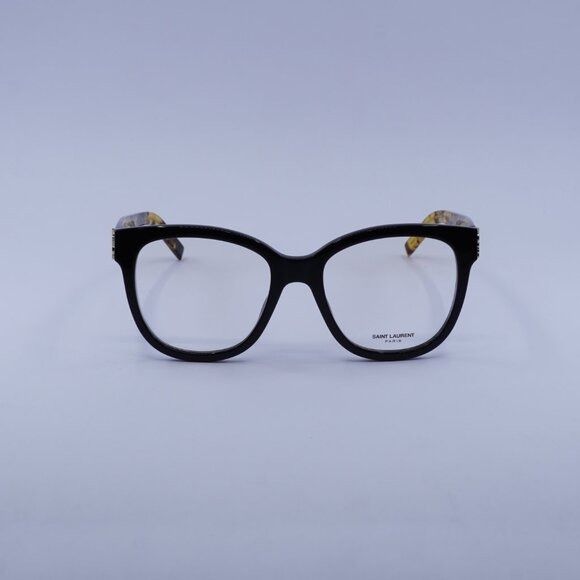 Saint Laurent Paris Saint Laurent SLM97 008 Eyeglasses Black Havana 54mm Square Size ONE SIZE - 2 Thumbnail