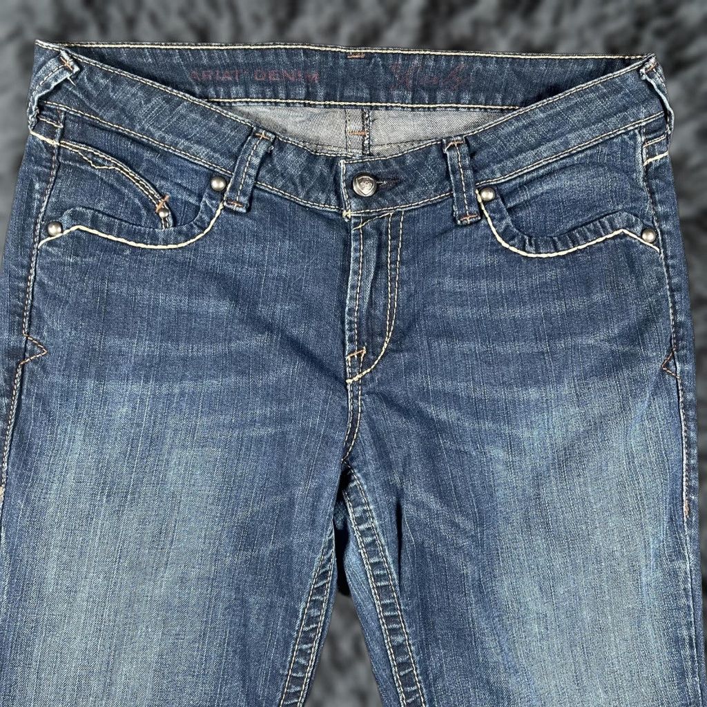Ariat Ariat Jeans Ruby Womens 33S Medium Wash Bootcut Denim 5-Pocket Stretch Mid Rise Size 24" / US 00 / IT 34 - 1 Thumbnail