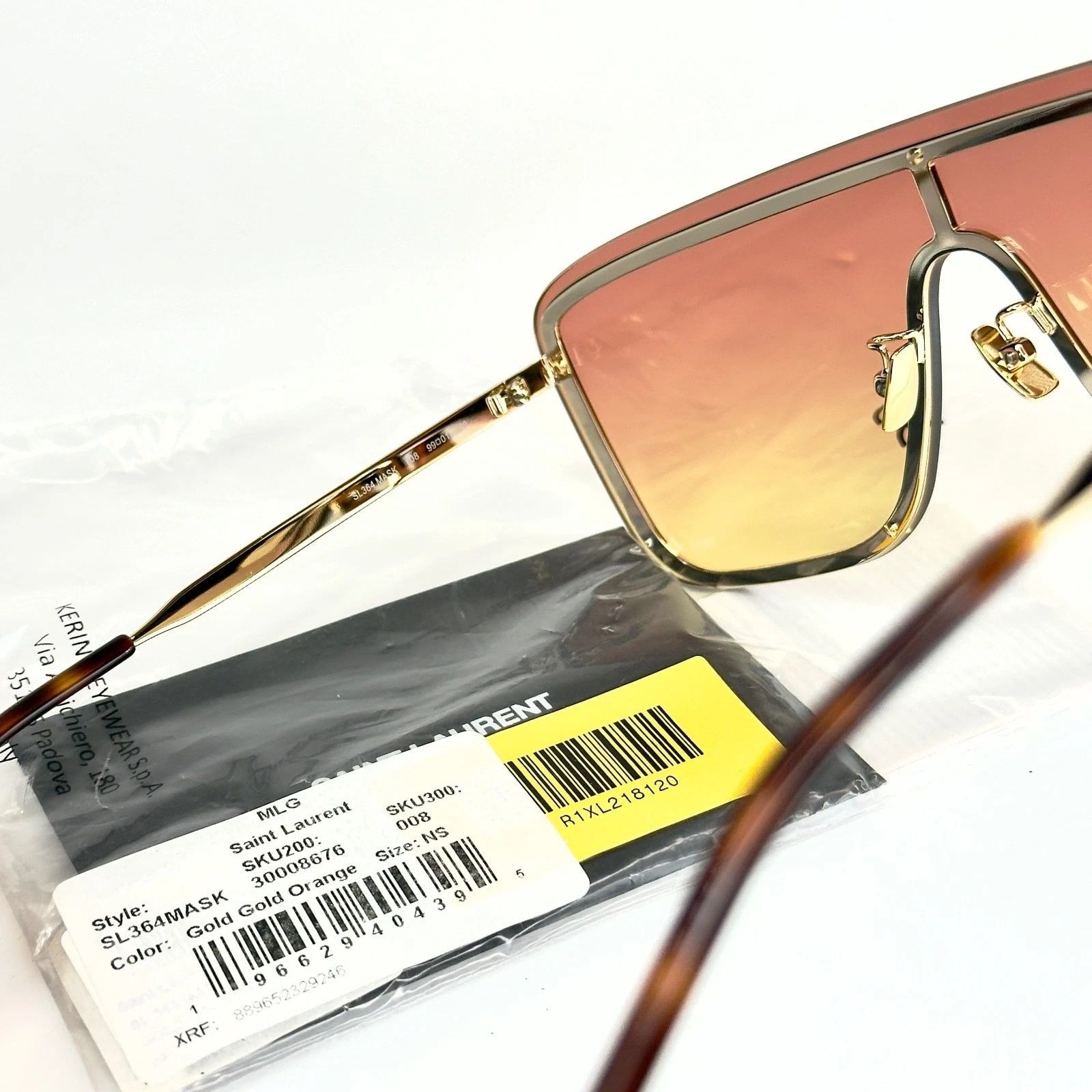Yves Saint Laurent SAINT LAURENT 364 MASK YSL SL364 008 Unisex Sunglasses Size ONE SIZE - 2 Thumbnail