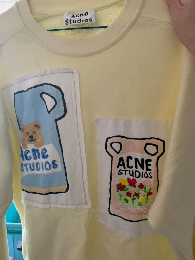 Acne Studios Acne Studios Cute Bear Letter Sweatshirt, Autumn and Winte Size S / US 4 / IT 40 - 2 Thumbnail