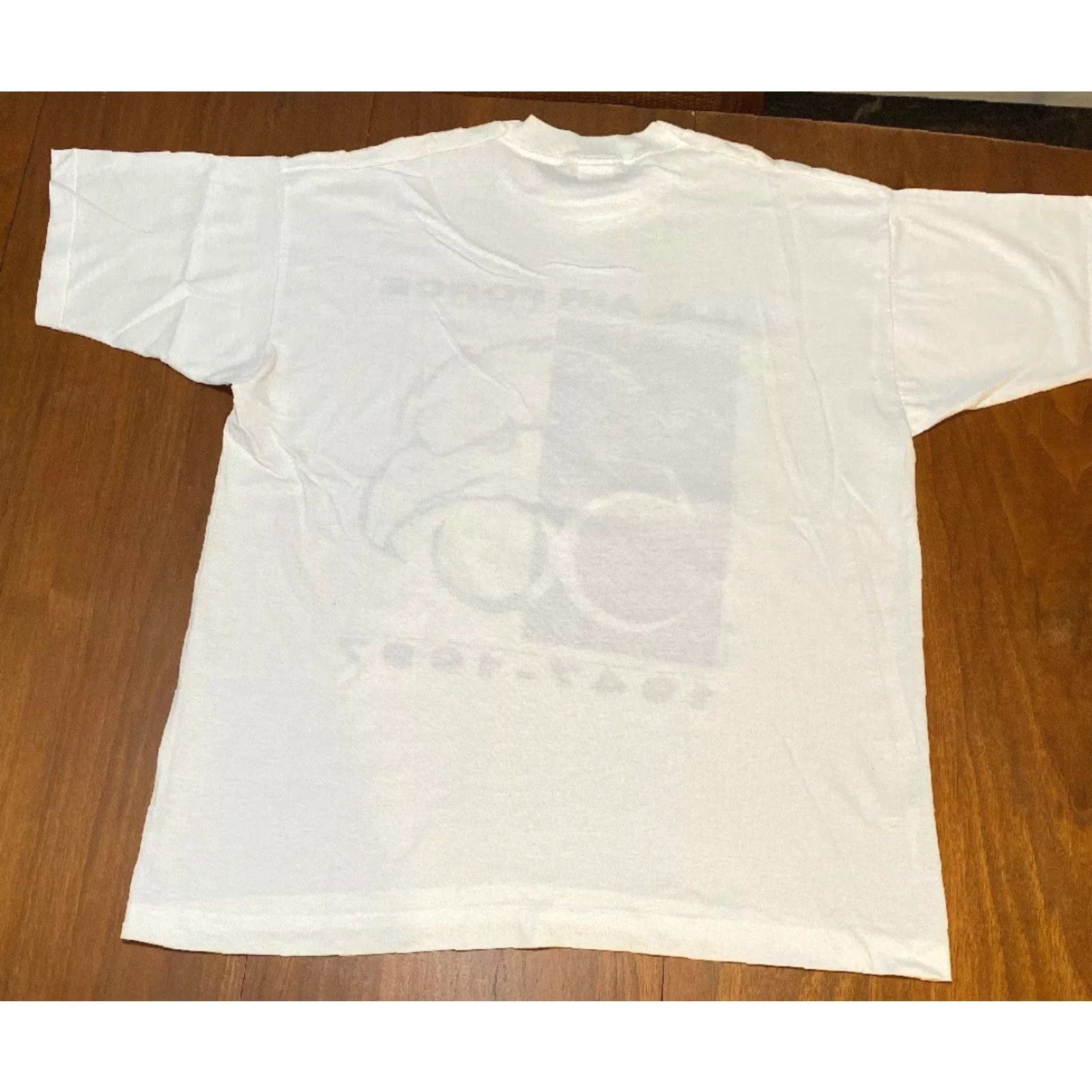 Fruit Of The Loom VINTAGE US Air Force 50th Anniversary Mens Large White Eagle Single Stitch Shirt Mens L White Eagle Graphic Tee Military Cotton Blend 50th Anniversary Size US L / EU 52-54 / 3 - 6 Thumbnail