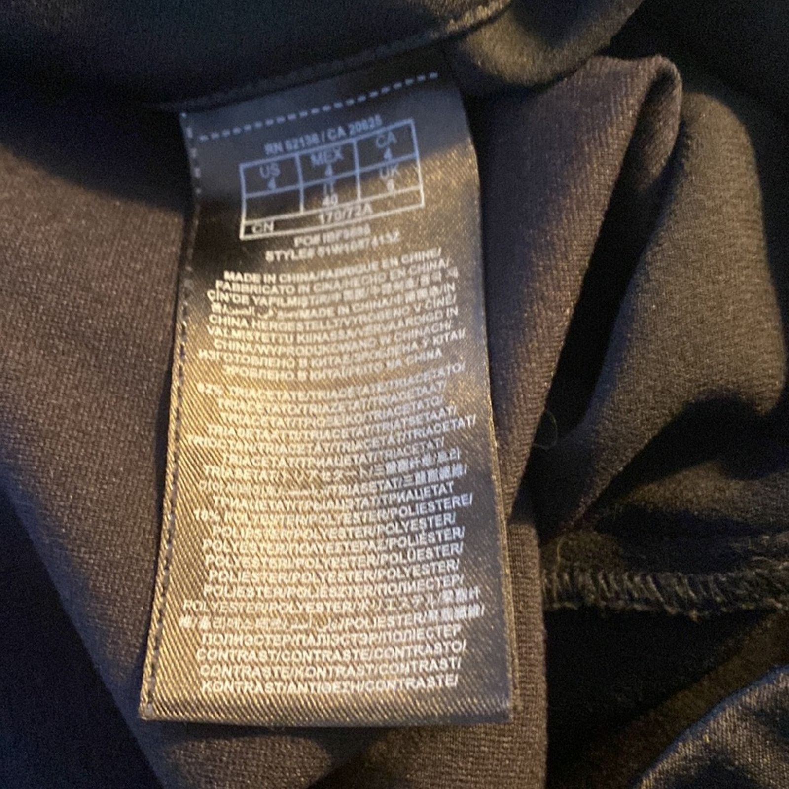 Georges Marciano Marciano Fiera Coy Black with Gold Piping Size 4 Size 27" / US 4 / IT 40 - 5 Thumbnail