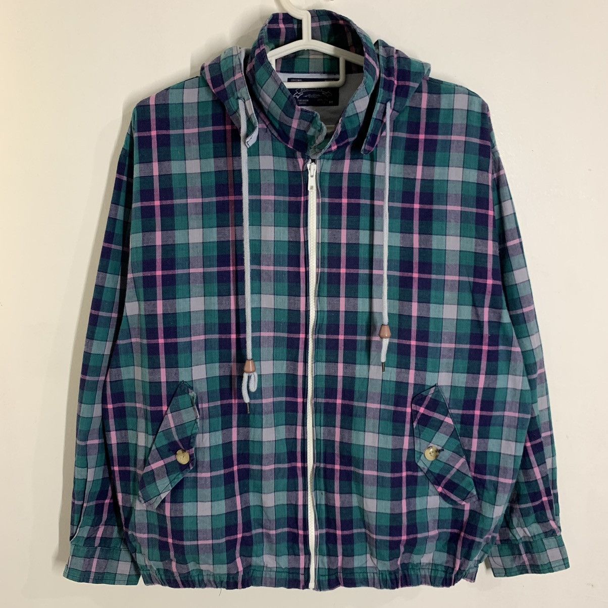 Japanese Brand × Vintage Vintage Alliance Checkered Hoodie Jacket Size US M / EU 48-50 / 2 - 1 Thumbnail