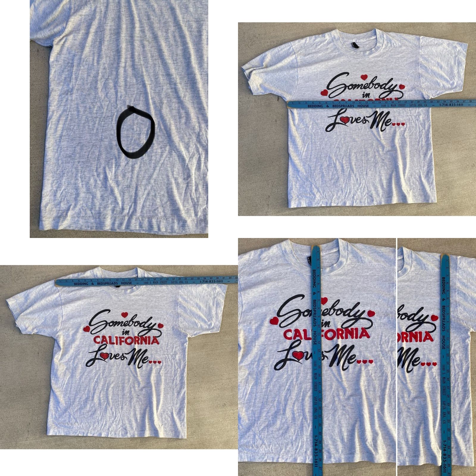 Vintage VINTAGE Somebody In California Loves Me T-Shirt Size US XL / EU 56 / 4 - 11 Thumbnail