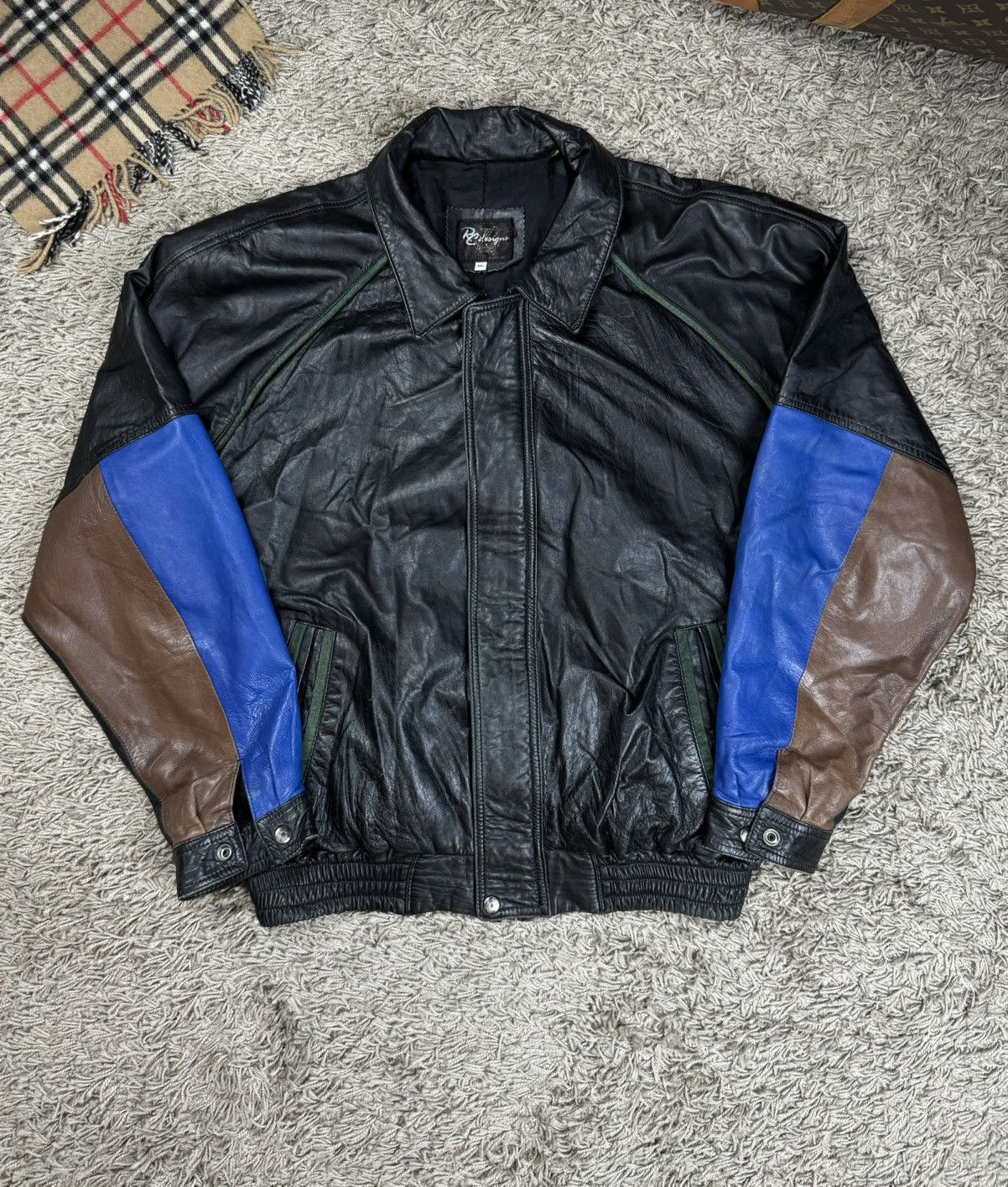 Vintage Vintage leather jacket bomber Billiard original casual item Size US XL / EU 56 / 4 - 3 Thumbnail