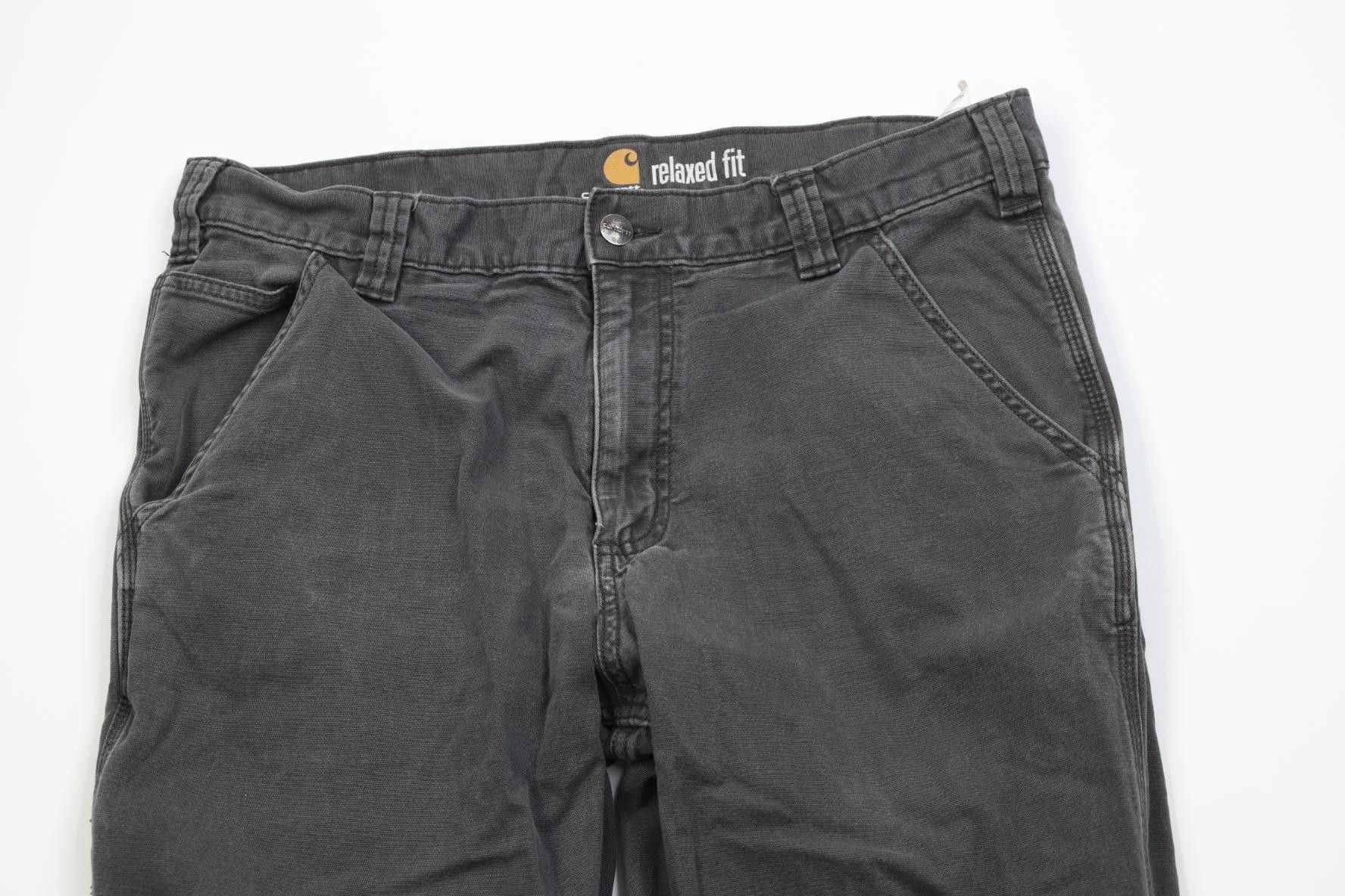 Carhartt Vintage Y2K Carhartt Fit Stretch Canvas Wide Leg Pants Gray Size US 34 / EU 50 - 2 Thumbnail