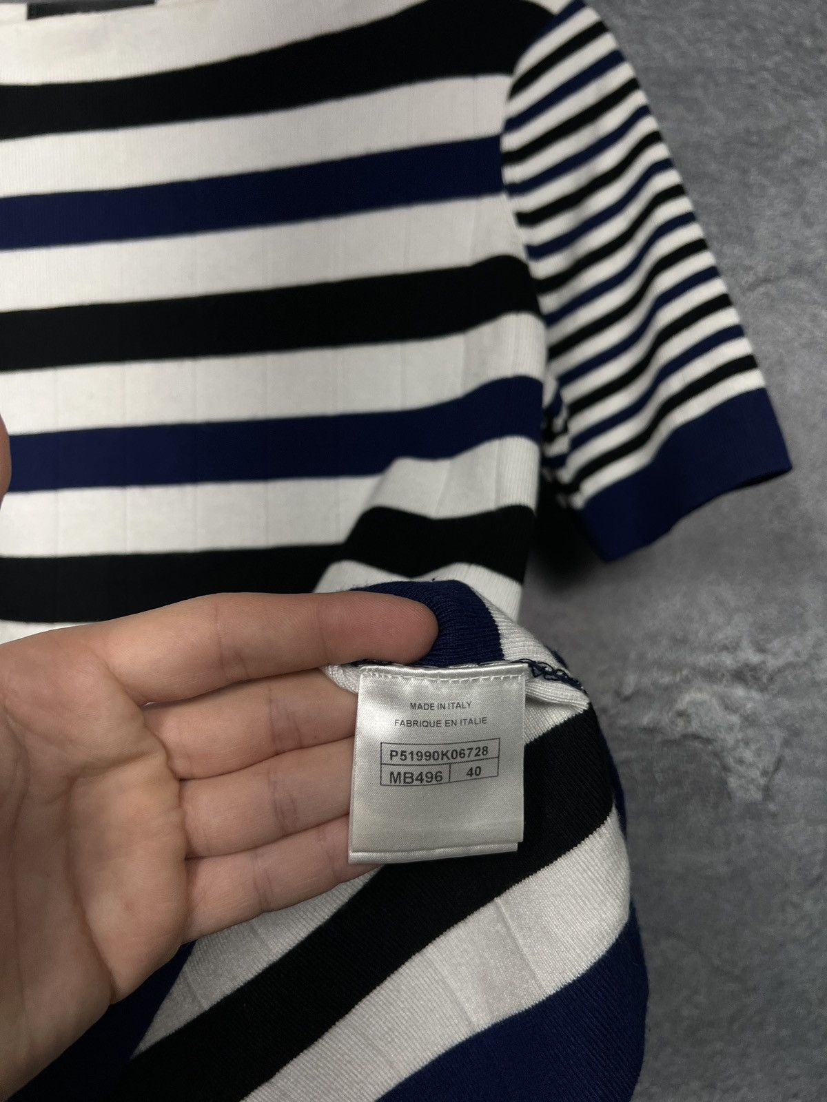 Chanel Vintage Chanel Short Sleeve Knit Sweater Knit Top Size M Size M / US 6-8 / IT 42-44 - 7 Thumbnail