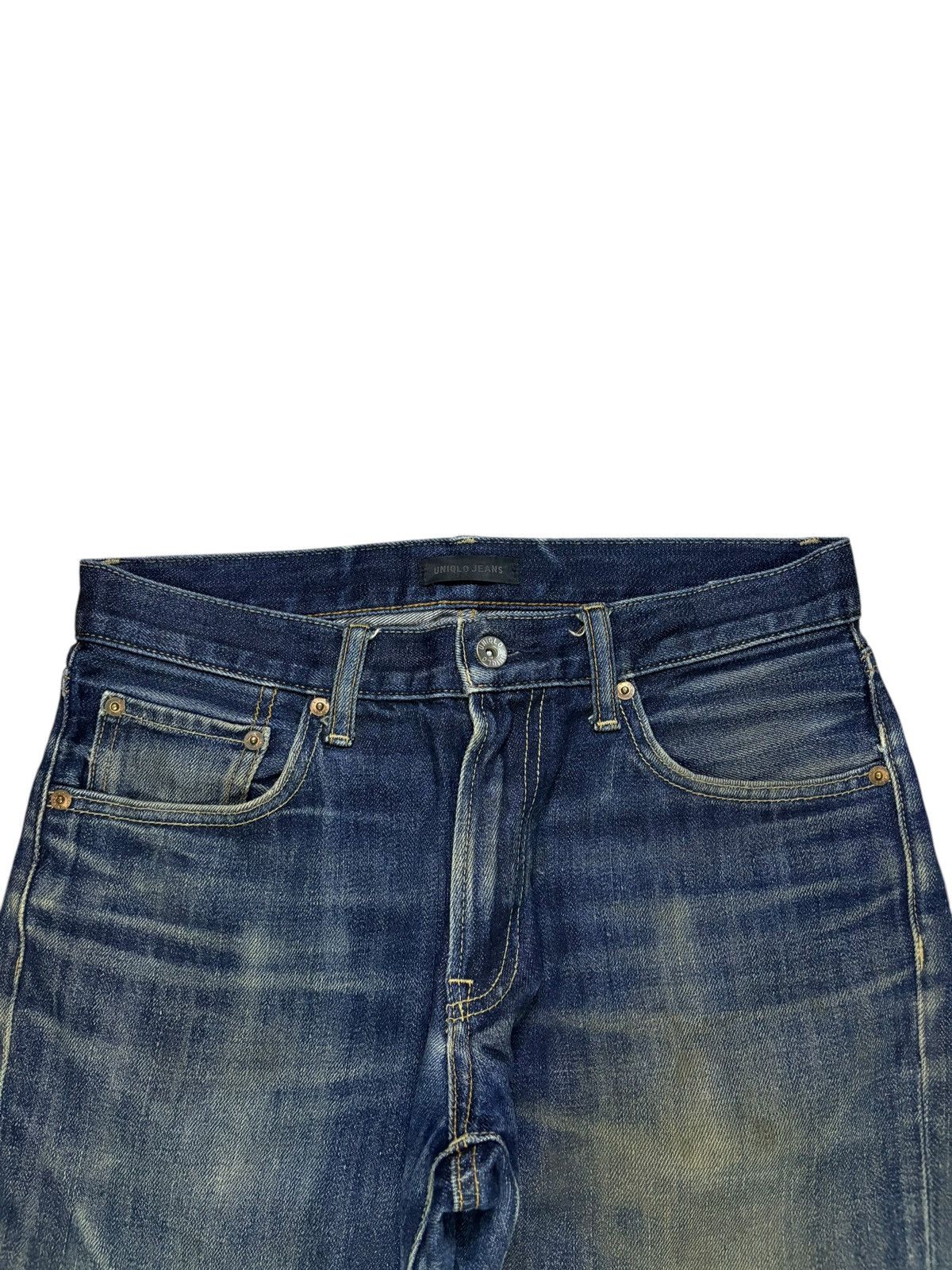 Uniqlo Vintage Uniqlo Mud Wash Distressed Loose Jean Short Jorts Size US 30 / EU 46 - 4 Thumbnail