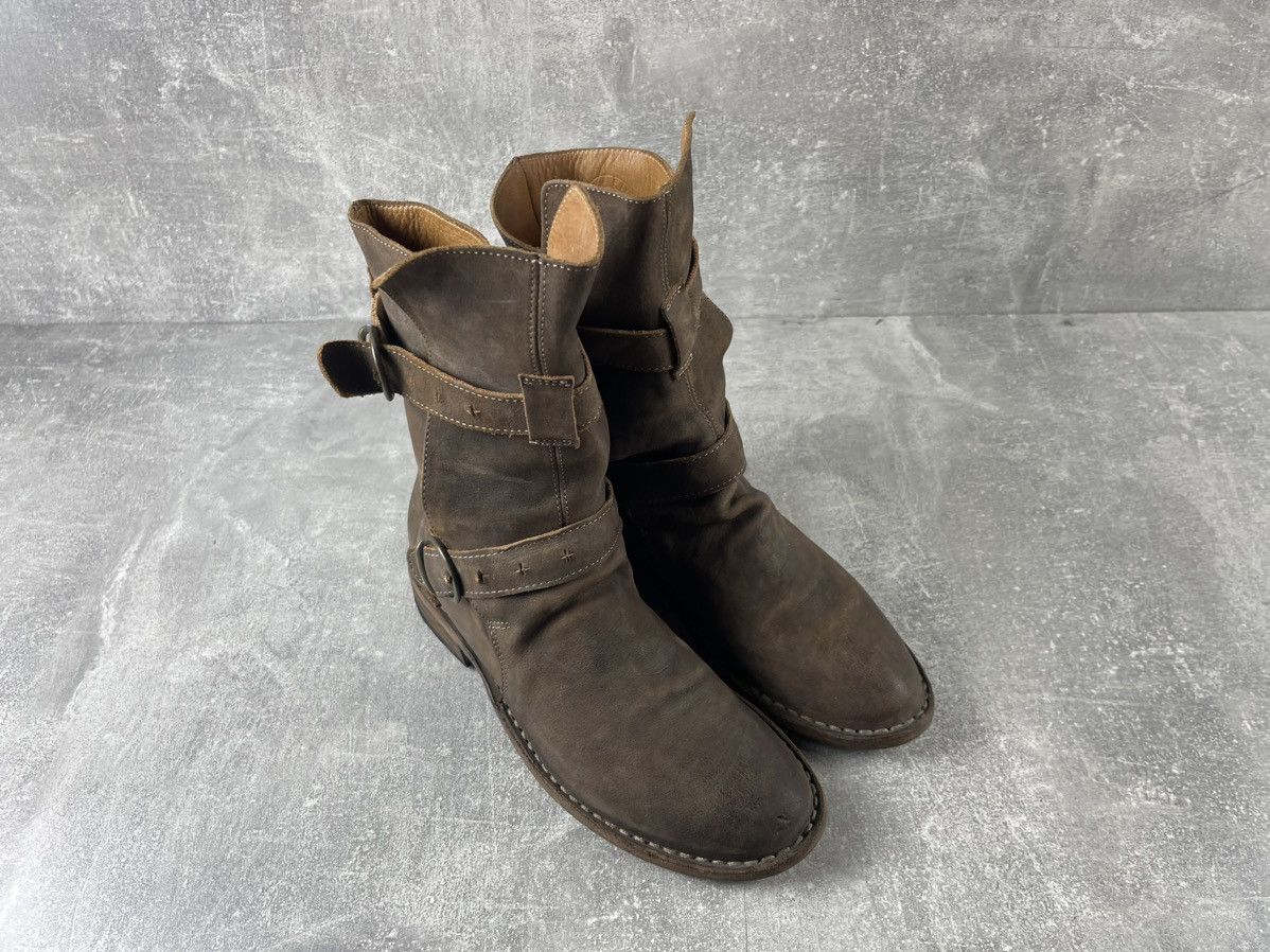 Fiorentini + Baker Fiorentini + Baker Leather Engineer Belted Brown Boots Size US 7 / IT 37 - 3 Thumbnail