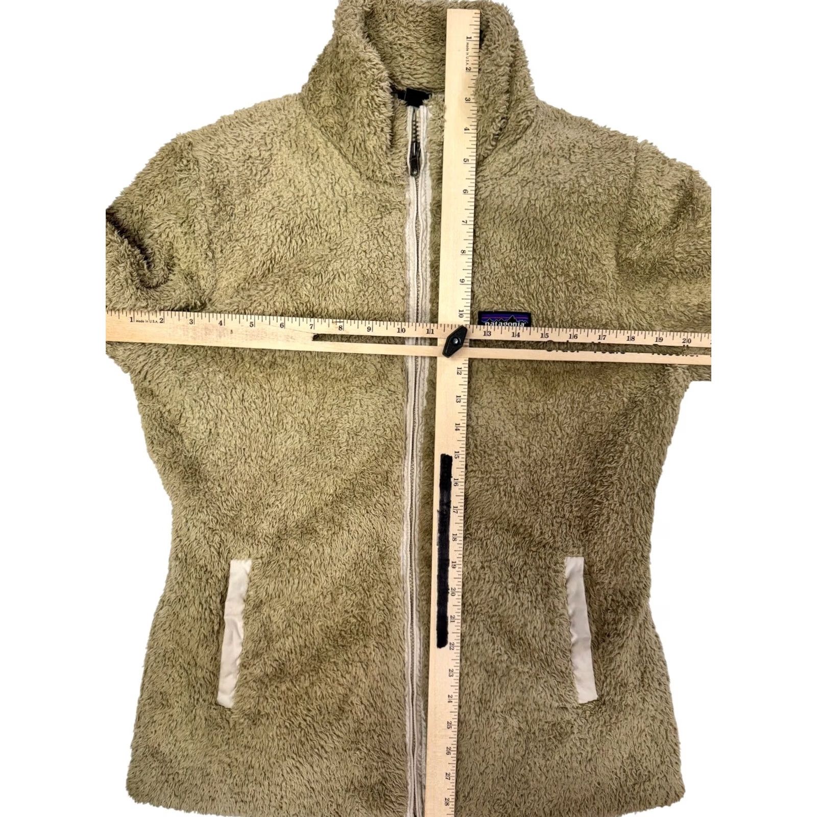 Patagonia Patagonia Women's Fleece Jacket Full Zip Los Gatos L Tan Size L / US 10 / IT 46 - 2 Thumbnail