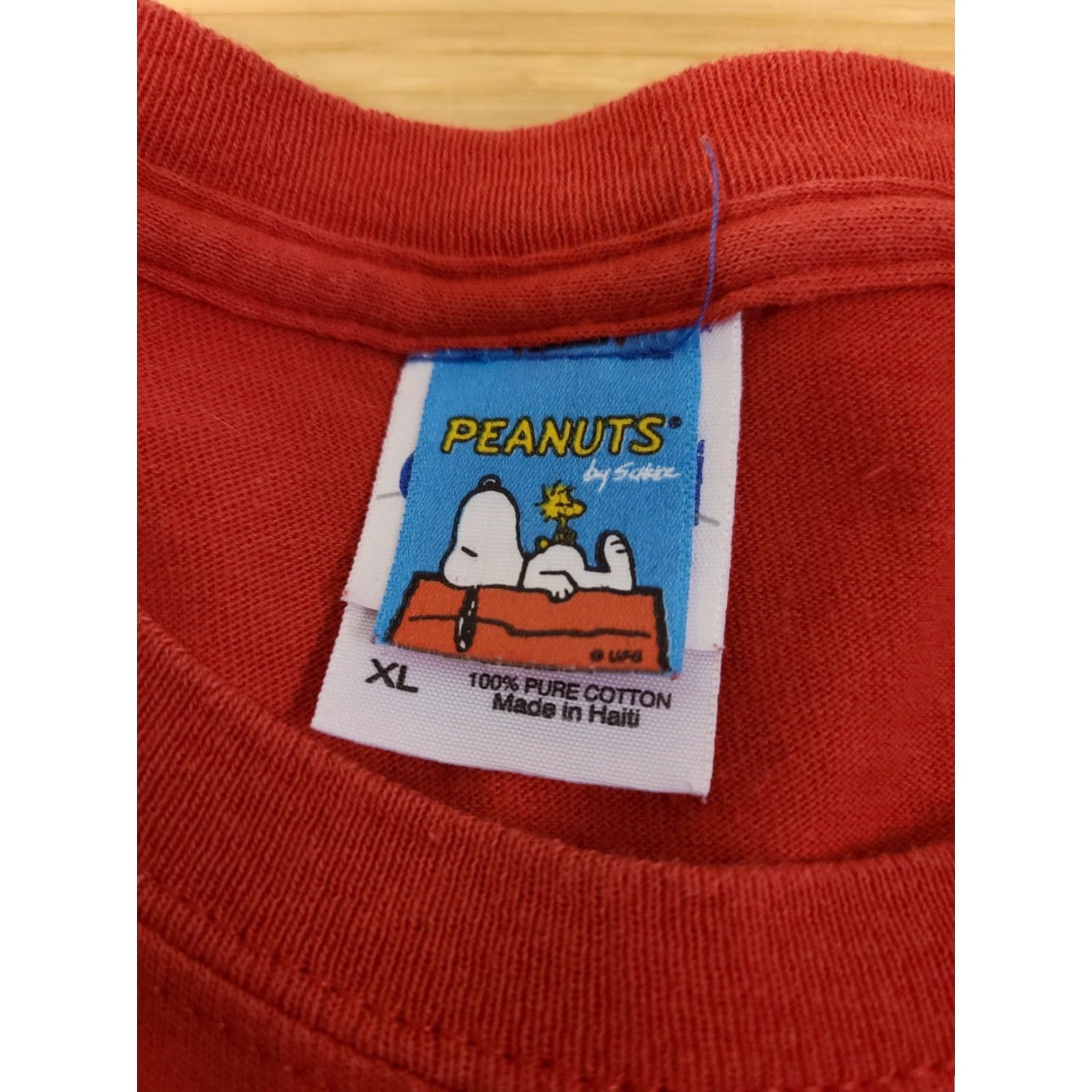 Peanuts Peanuts Shirt Men XL Red Christmas Snowman Snowball Fight Graphic Print Crew Neck Short Sleeve Regular Fit Vintage? No Size US XL / EU 56 / 4 - 3 Thumbnail