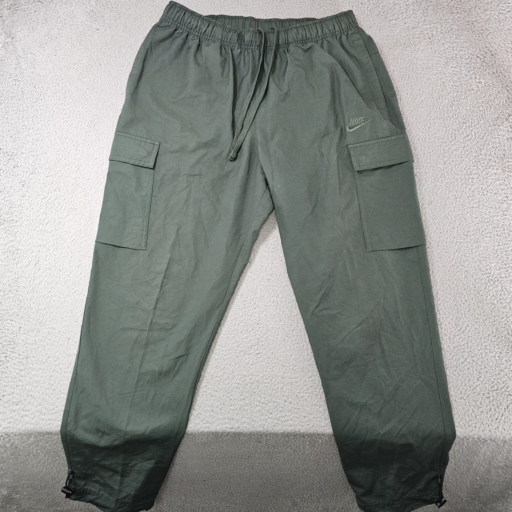 Nike Nike Pants Mens Medium Green Woven Cargo Joggers Athletic Drawstring CU4325-337 Size US 31 - 2 Thumbnail