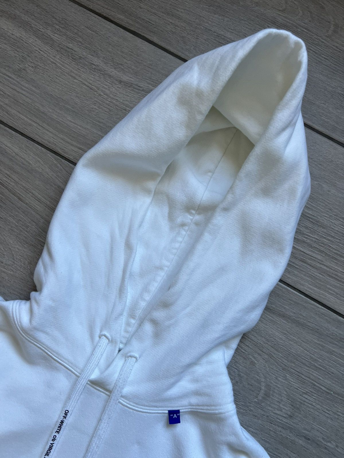 Off-White Off-White Unfinished Arrows White Hoodie Size US M / EU 48-50 / 2 - 17 Thumbnail
