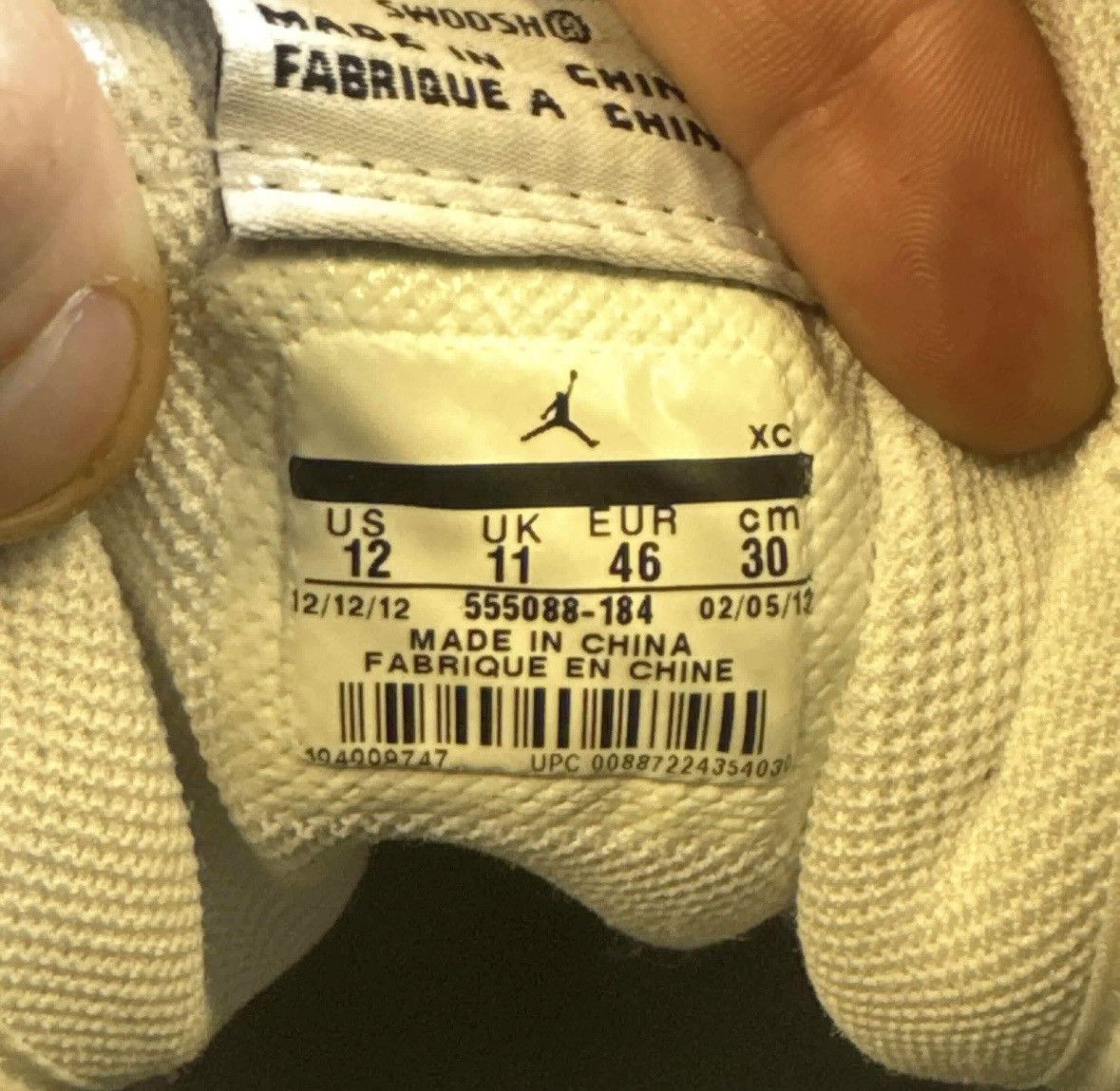 Nike Jordan 1 Blacktoe (2013) Size US 12 / EU 45 - 6 Thumbnail