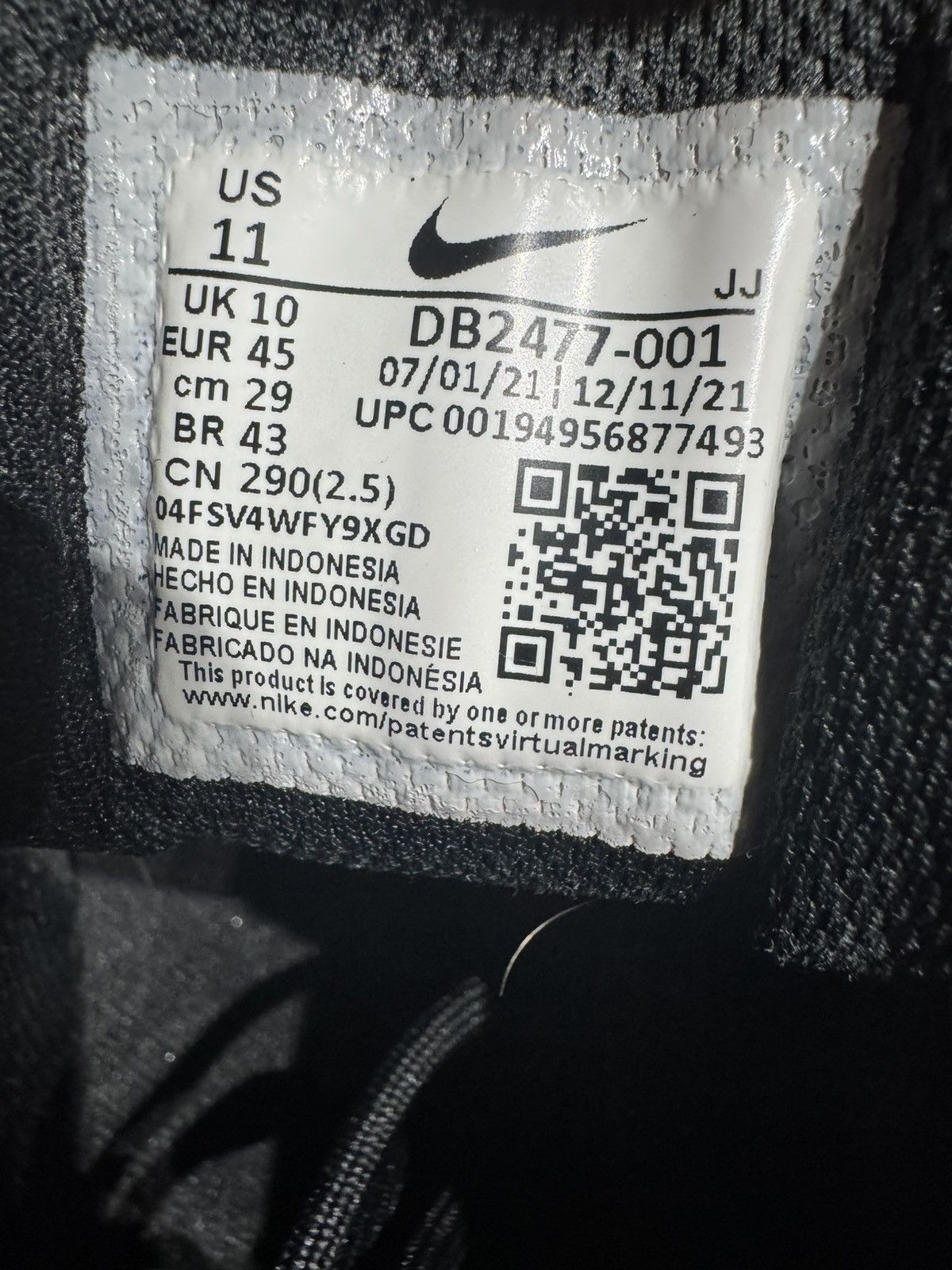 Nike Nike Crater Impact ‘Black Off Noir’ Size US 11 / EU 44 - 7 Thumbnail