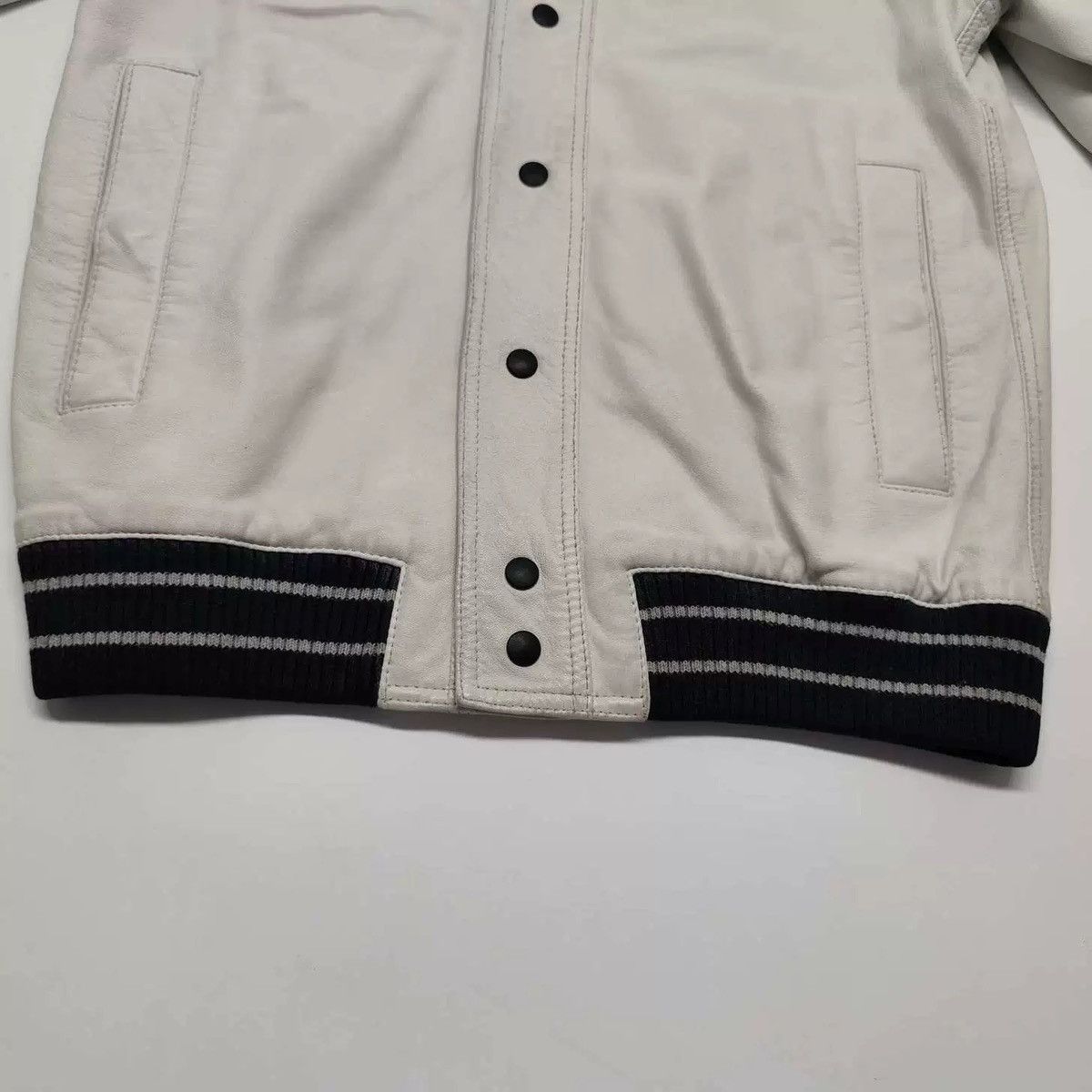 Dior Dior Homme 05ss White Lambskin Three Wolf Leather Jacket Size US M / EU 48-50 / 2 - 14 Thumbnail