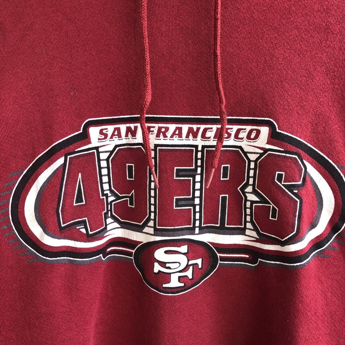 Logo Athletic × NFL × Vintage RARE VTG LOGO ATHLETIC SAN FRANCISCO 49ERS HOODIE Size US XL / EU 56 / 4 - 3 Thumbnail