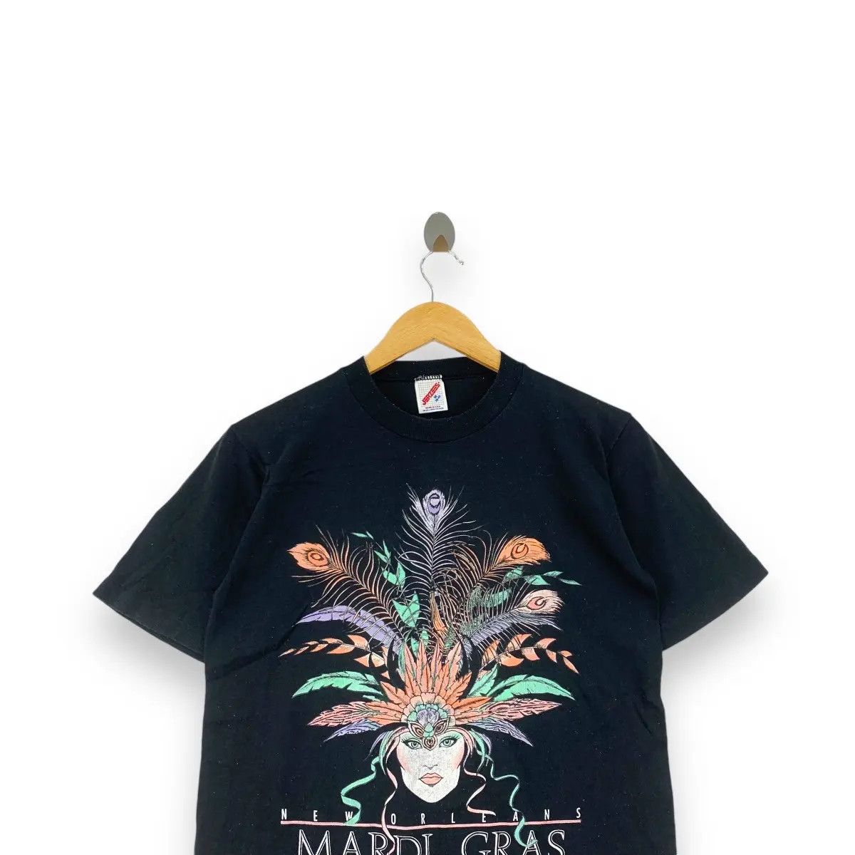 Vintage Vintage 90’ MARDI GRAS NEW ORLEANS Carnival Tee Shirt Top Size US M / EU 48-50 / 2 - 2 Thumbnail