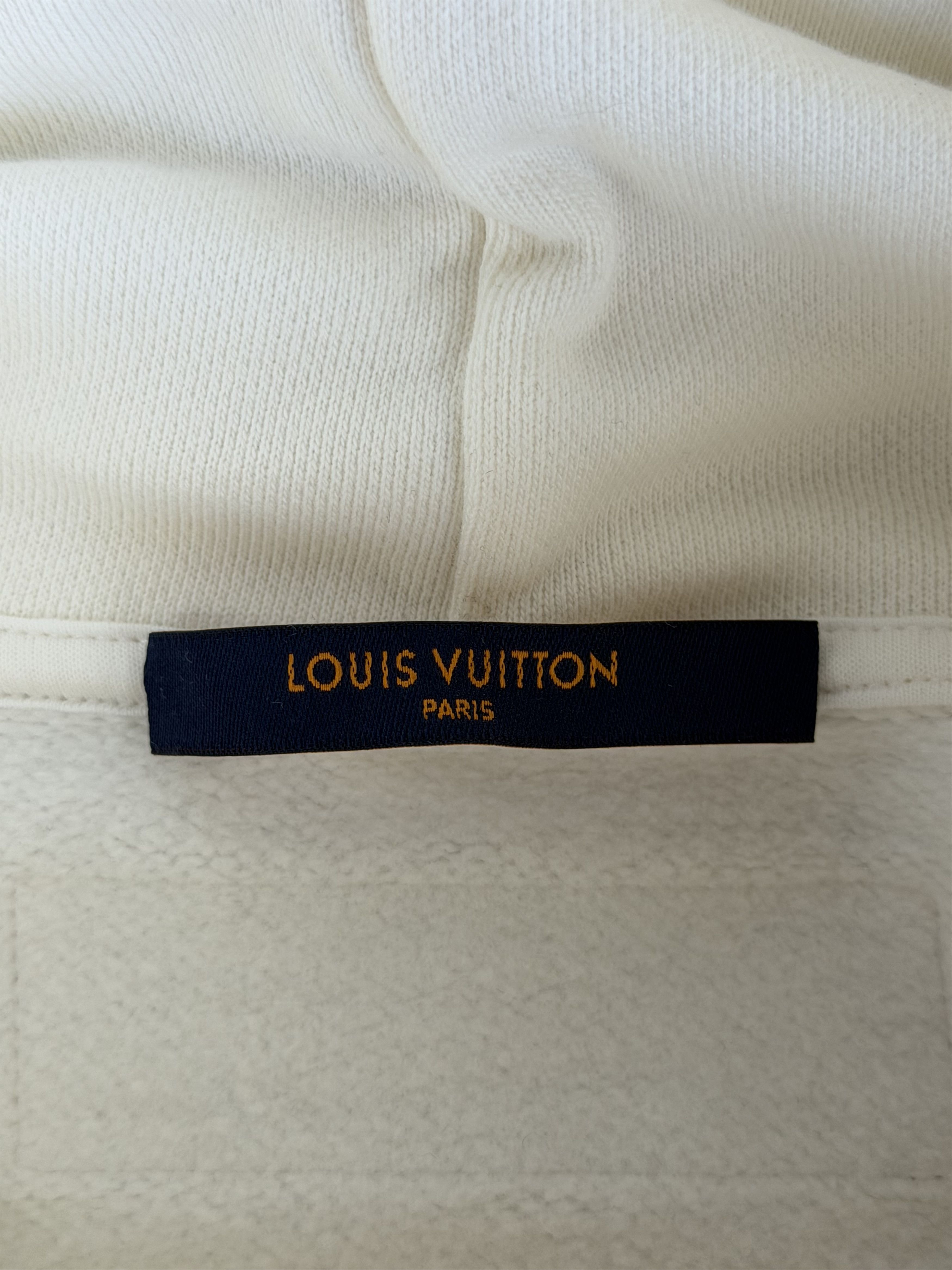 Louis Vuitton Louis Vuitton White Staples Hoodie Size US L / EU 52-54 / 3 - 3 Thumbnail