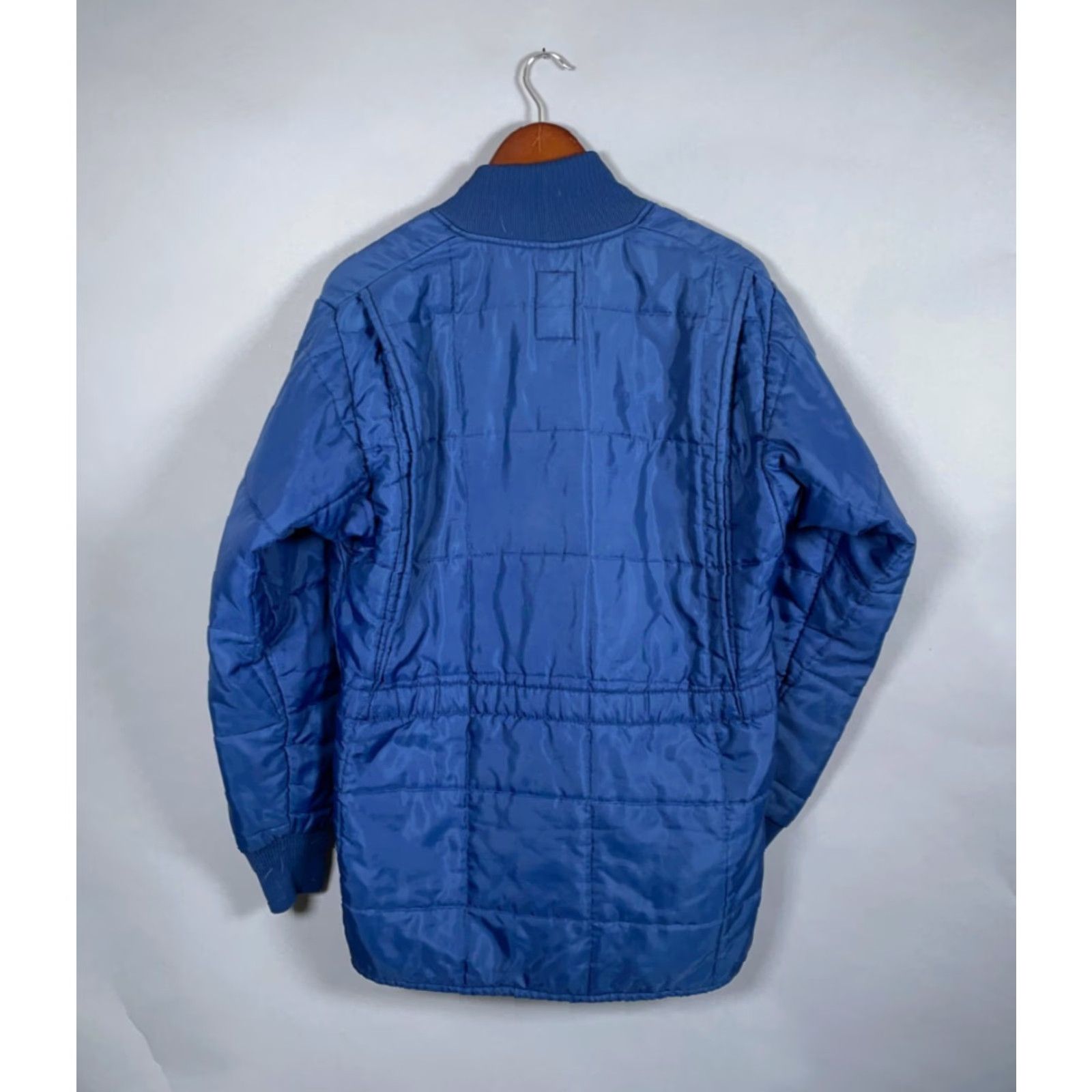Vintage VINTAGE Bob Allen Quilted Shooting Jacket Adult Medium Blue Suede Leather Trim Size US M / EU 48-50 / 2 - 2 Thumbnail