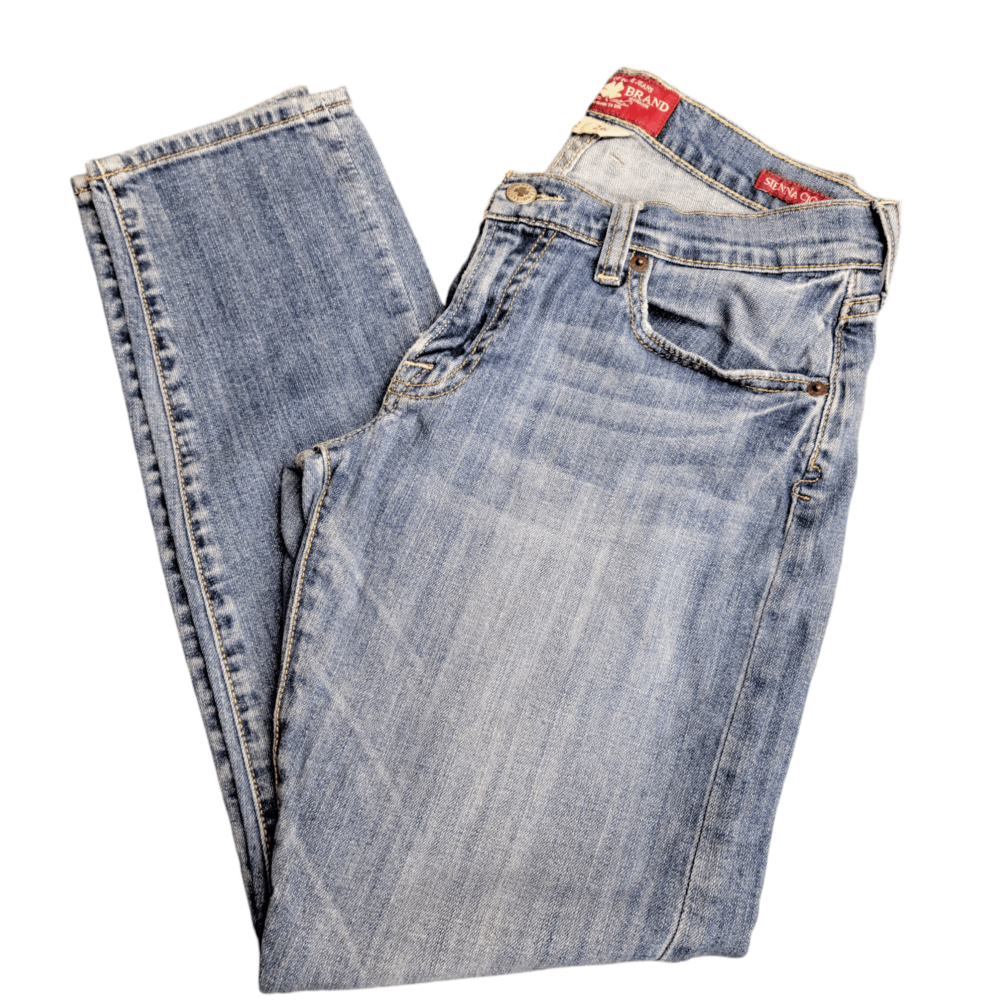 Lucky Brand Lucky Brand Sienna Cigarette Distressed Blue Denim Jeans Size 26" / US 2 / IT 38 - 9 Thumbnail