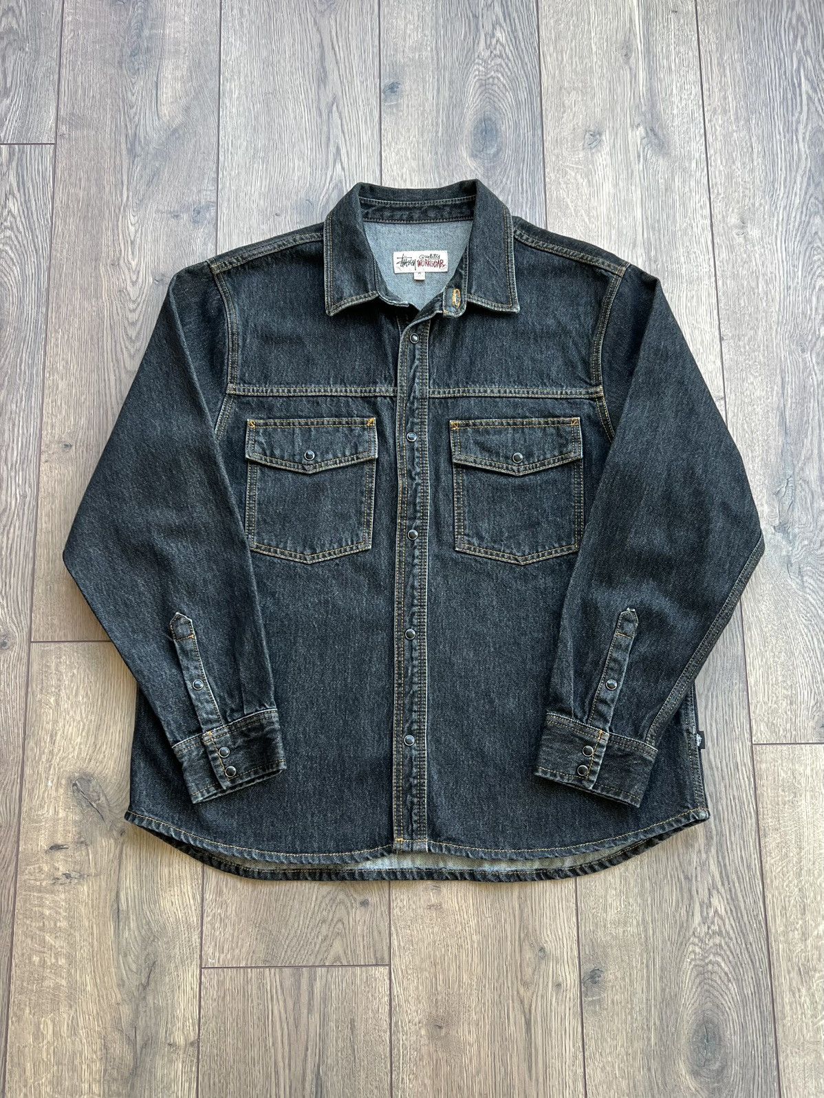 Stussy Stussy Raw Denim Boxy Western Shirt Medium Size US M / EU 48-50 / 2 - 1 Thumbnail