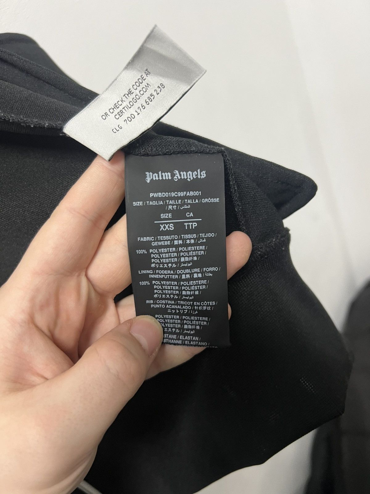 Palm Angels Palm Angels Track Jacket Black Drill Y2K XXS XS Mens Size US XS / EU 42 / 0 - 15 Thumbnail