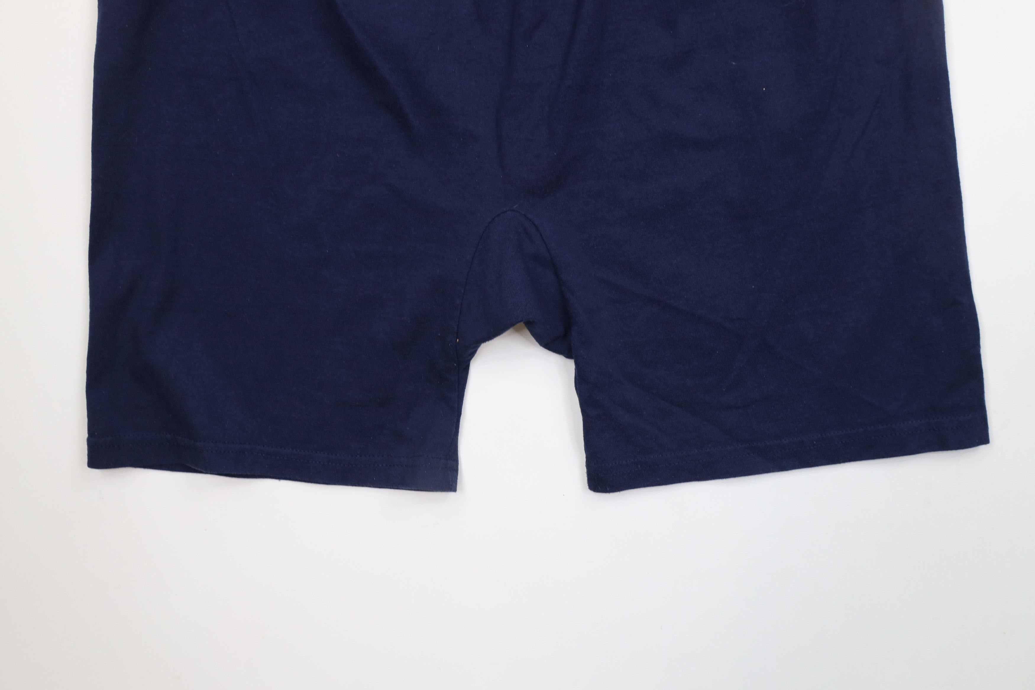 Russell Athletic × Vintage Vintage 90s Russell Athletic Above Knee Shorts Navy Blue USA Size US 36 / EU 52 - 11 Thumbnail