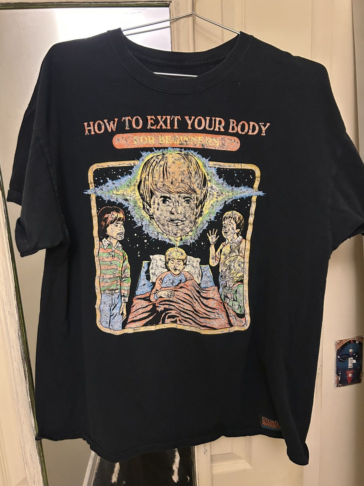 Vintage VINTAGE SUPER WORN HOW TO EXIT YOUR BODY tshirt Size US XL / EU 56 / 4 - 1 Thumbnail