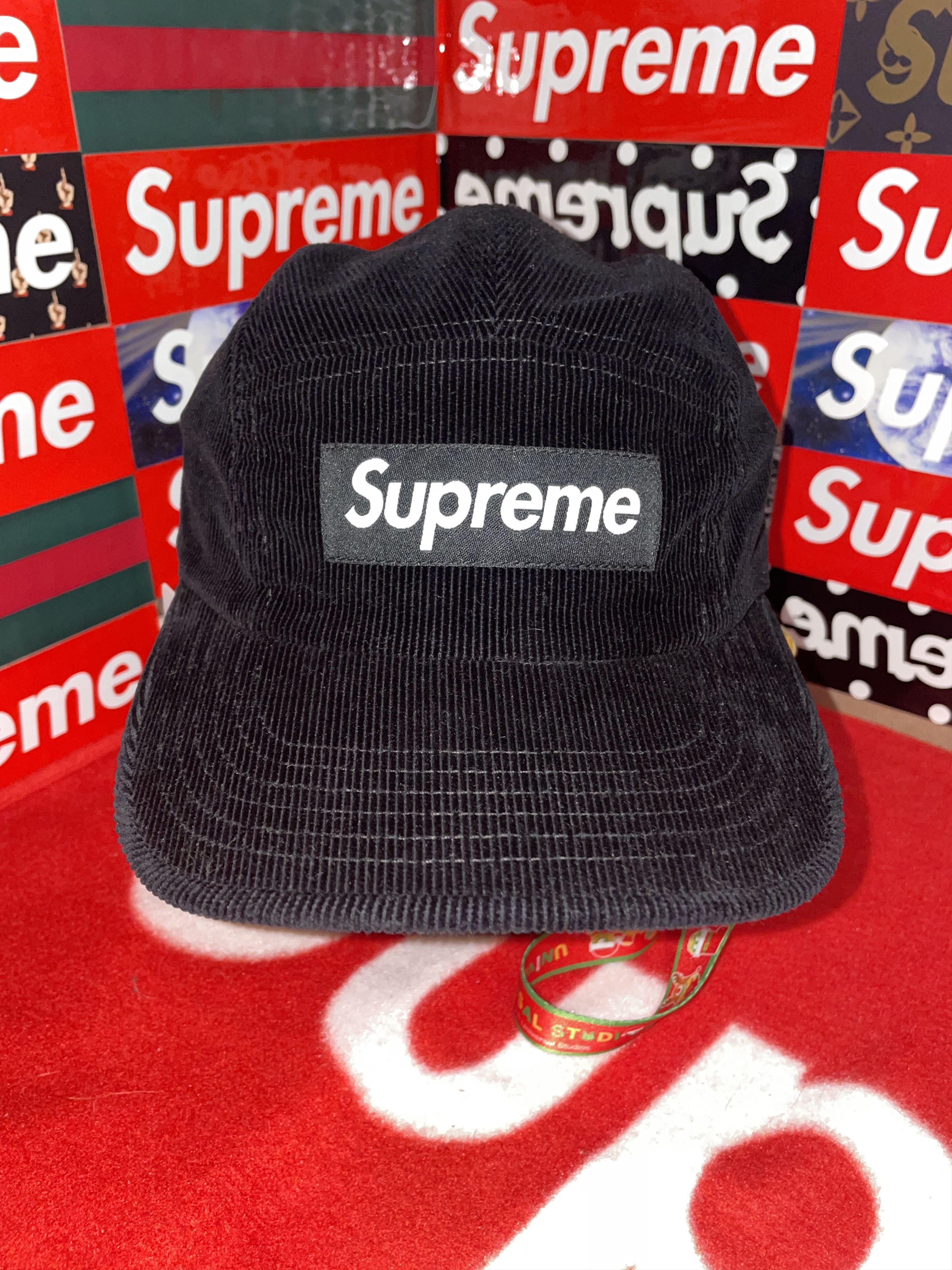 Supreme Supreme Corduroy Camp Cap Black FW16 | Grailed