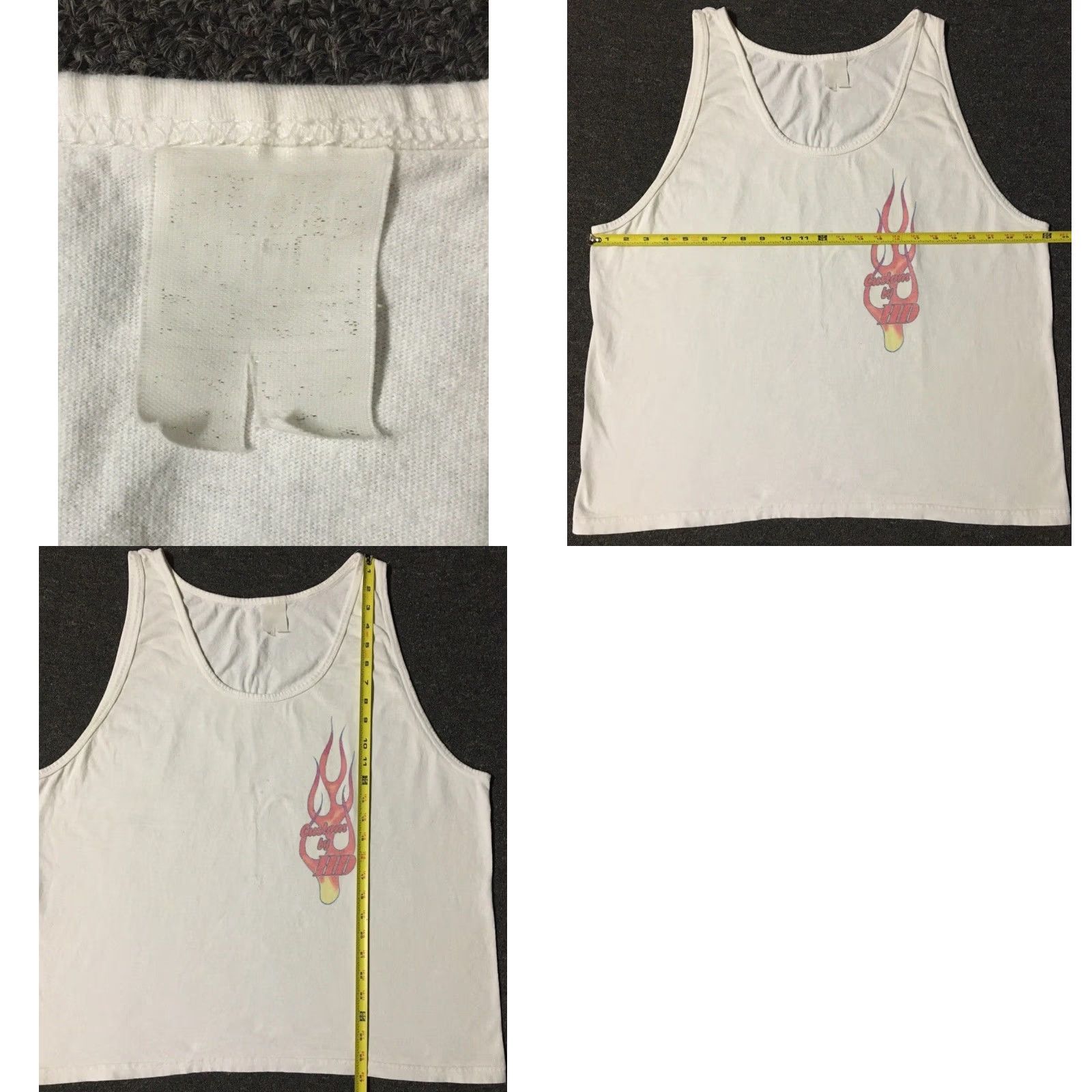 Harley Davidson Vtg 90s Harley-Davidson Tank Top Boxy Fit L XL White Graphic Tee Biker Grunge USA Vintage 90s Harley Davidson Skull Fans Mens Size US L / EU 52-54 / 3 - 9 Thumbnail