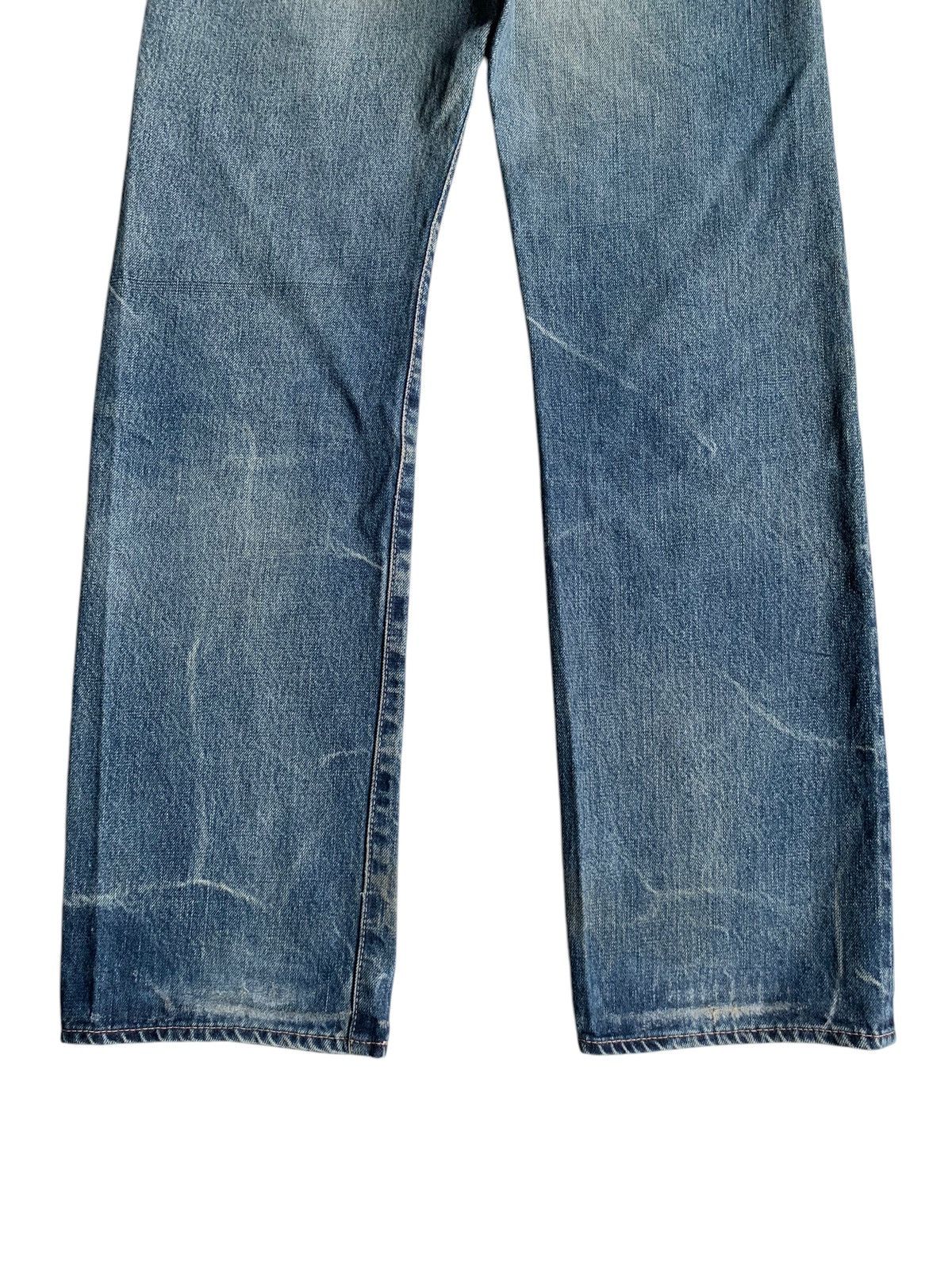 OMNIGOD OMNIGOD JAPANESE BUTTON FLY SELVEDGE DISTRESSED DENIM🎌 Size US 28 / EU 44 - 10 Thumbnail