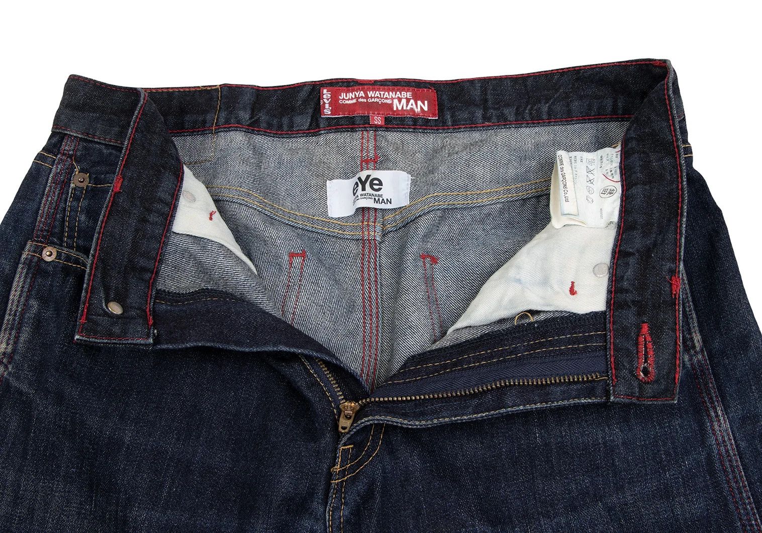 Junya Watanabe Reconstructed Denim Half Shorts in Indigo Blue Size US 30 / EU 46 - 7 Thumbnail