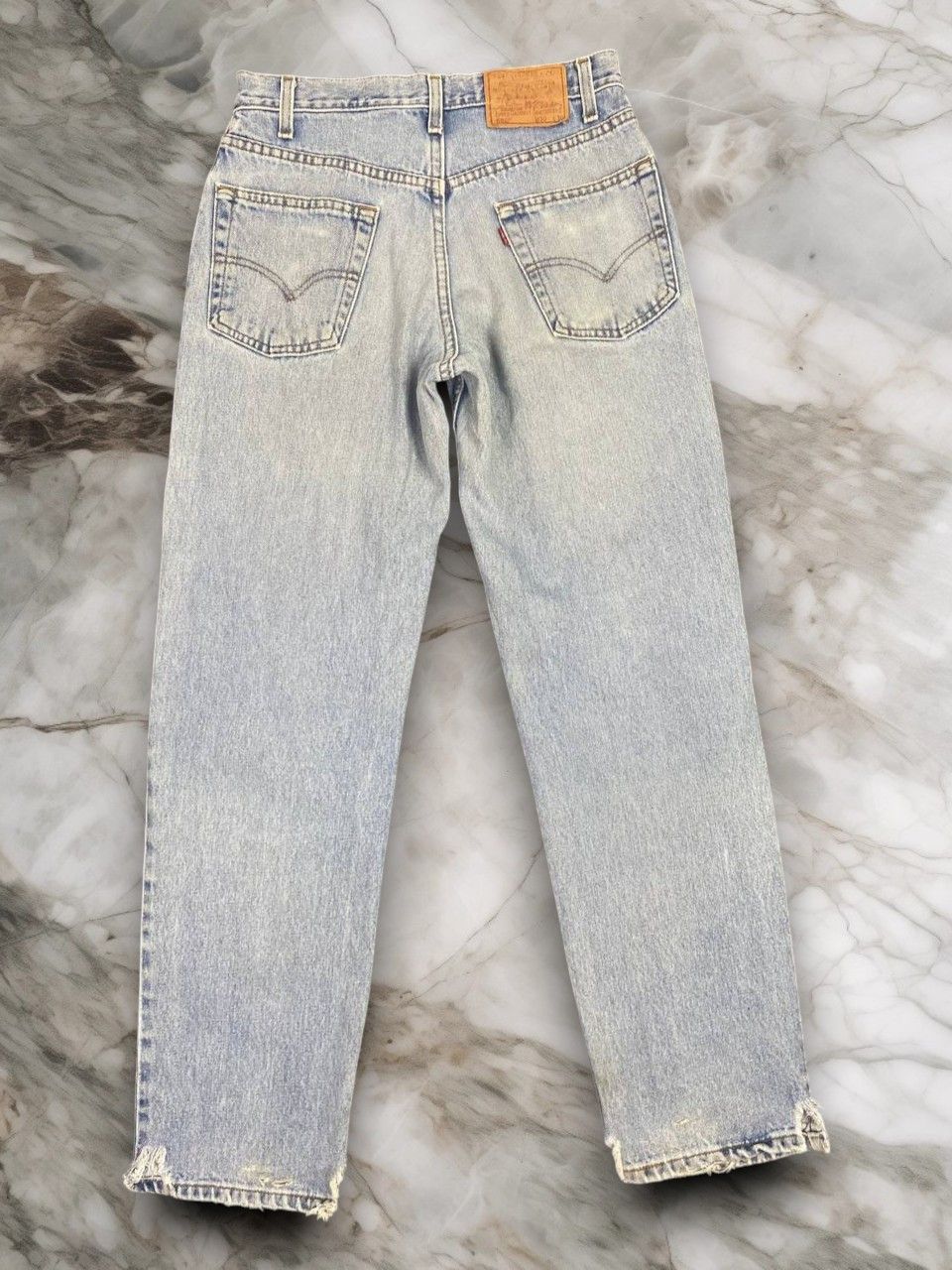 Levi's vintage levis 550 relaxed fit distressed denim nice design Size US 31 - 2 Thumbnail