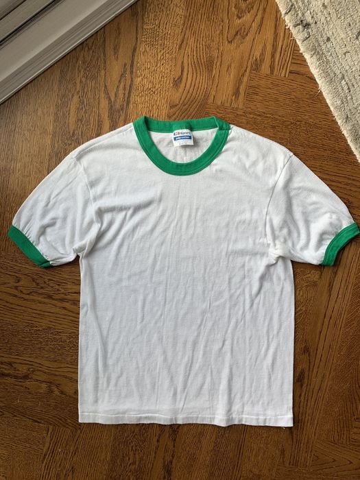Vintage 1980s Hanes Ringer Tee Vintage 50/50 Blank Made in USA 80s M ...