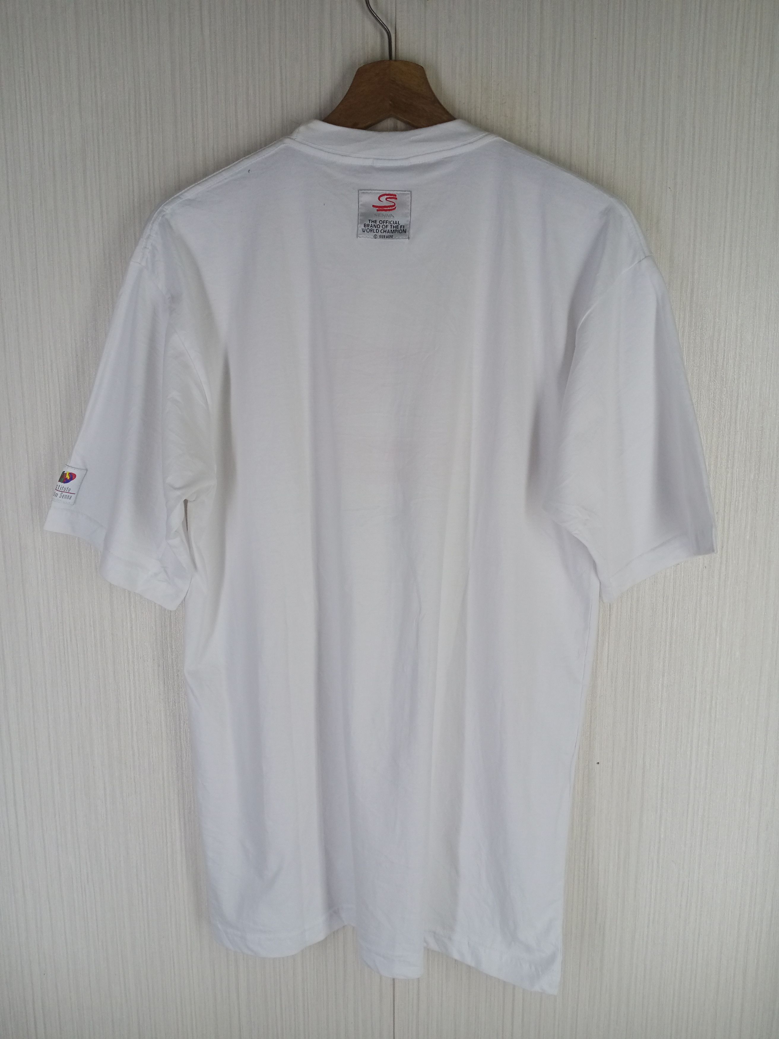 Formula 1 Rare Vintage 90s Ayrton Senna Formula One Tshirt Size US M / EU 48-50 / 2 - 12 Thumbnail
