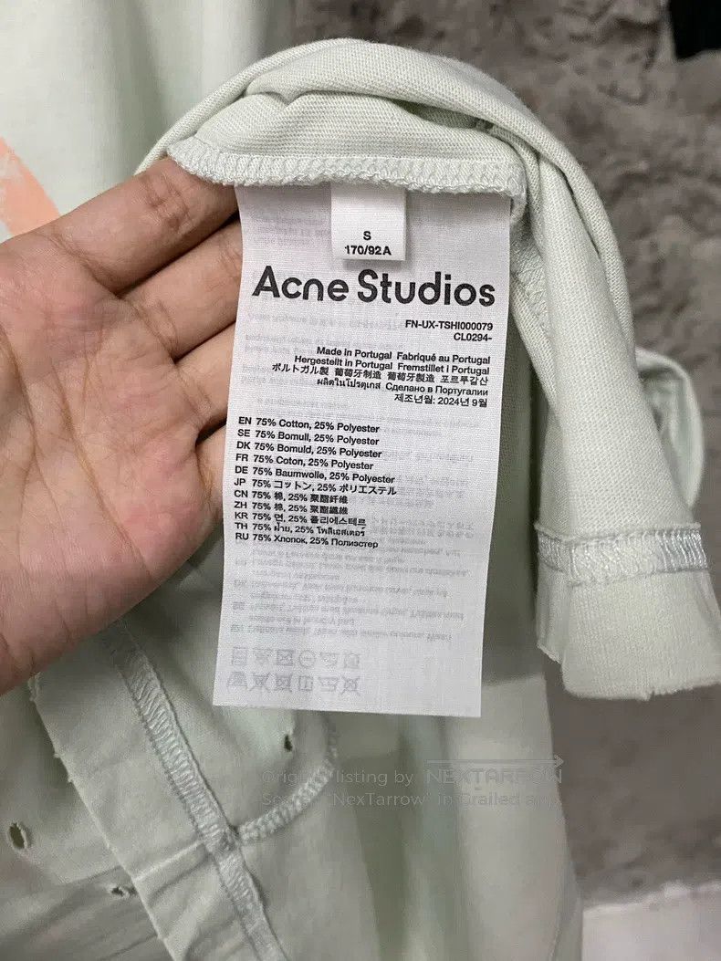 Acne Studios Acne Studios Distressed Short Sleeve Top Size US S / EU 44-46 / 1 - 5 Thumbnail
