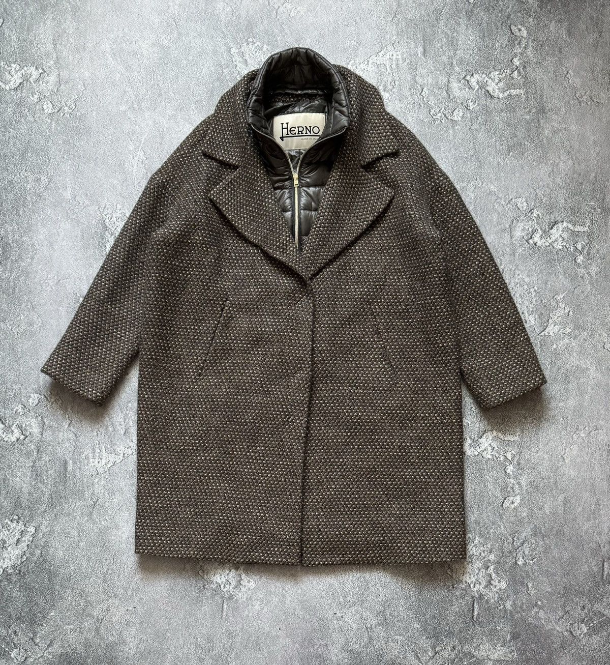 Designer × Herno Herno 46 WMNS GIACCONE HALF COAT long jacket Size L / US 10 / IT 46 - 4 Thumbnail