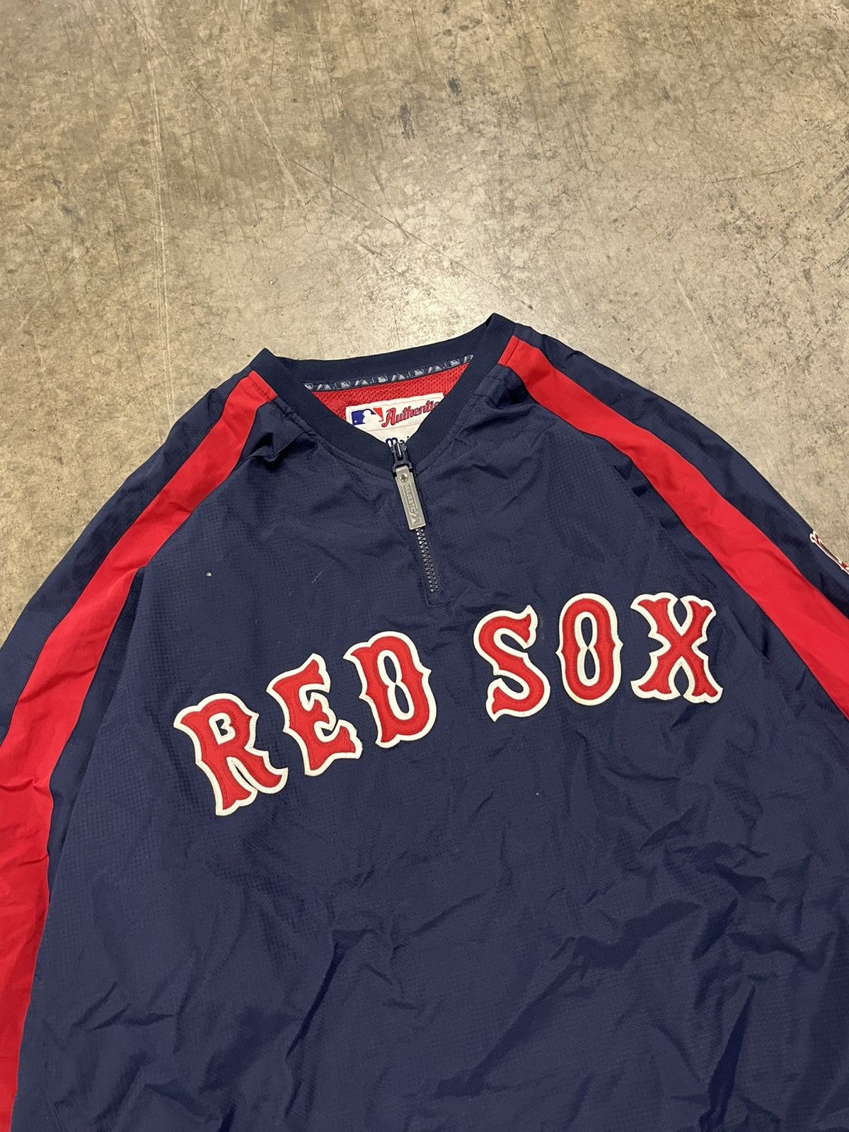 Vintage Boston Red Sox vintage majestic light weight pull over 90s Size US XXL / EU 58 / 5 - 4 Thumbnail