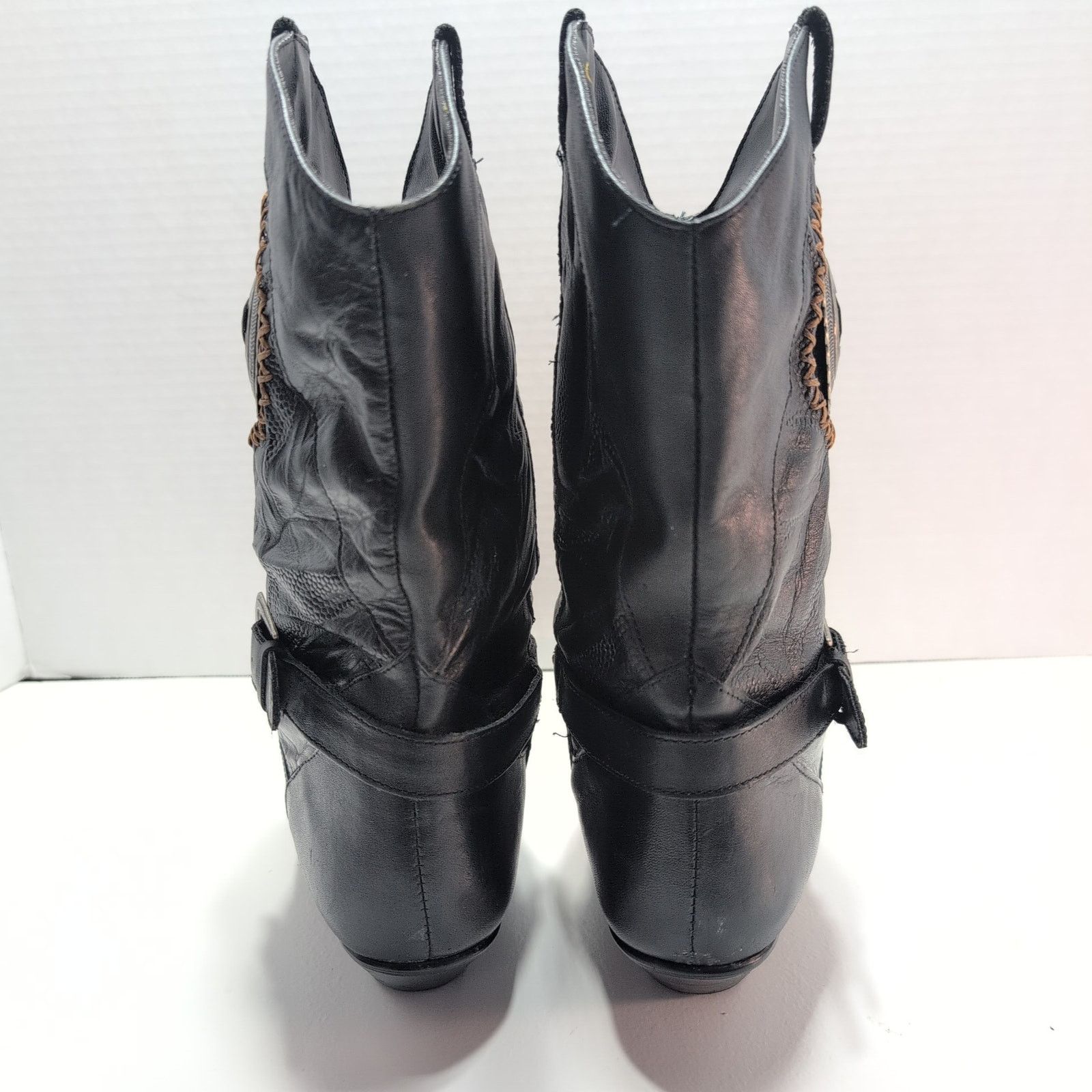 Other 80's Glam Rock and Roll Western Cowgirl Boots Leather Sz 7.5 Size US 7.5 / IT 37.5 - 4 Thumbnail