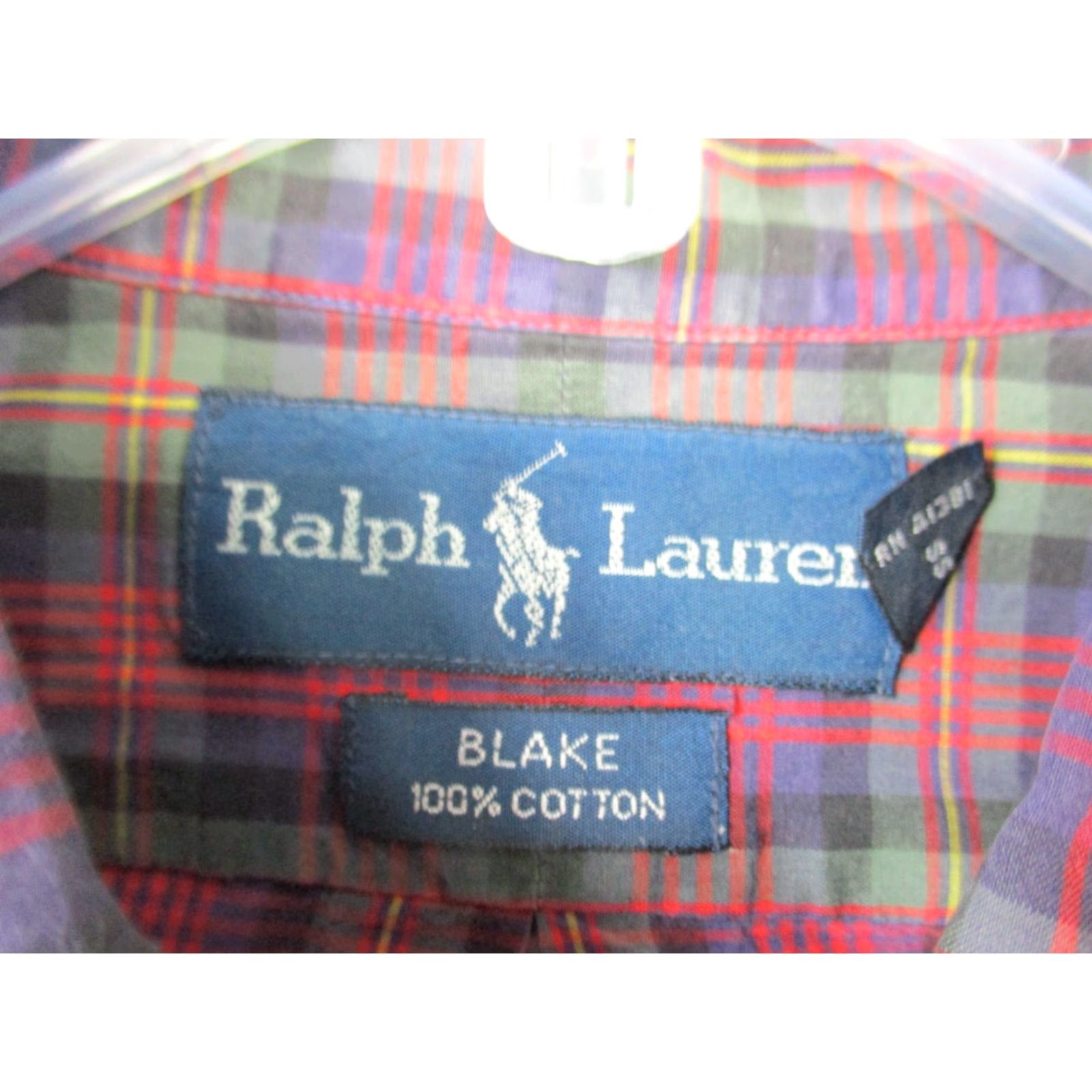 Ralph Lauren Ralph Lauren Blake Shirt XL Men Long Sleeve Button Down Plaid Red Pony Vintage Size US XL / EU 56 / 4 - 3 Thumbnail