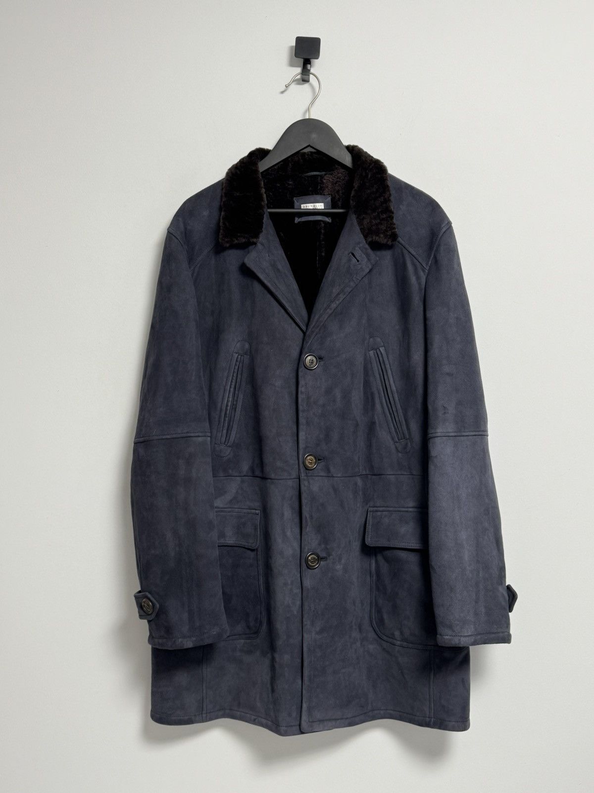 Brunello Cucinelli Brunello Cucinelli Shearling Leather Biker Fur Heavy Coat Size US XXL / EU 58 / 5 - 1 Thumbnail