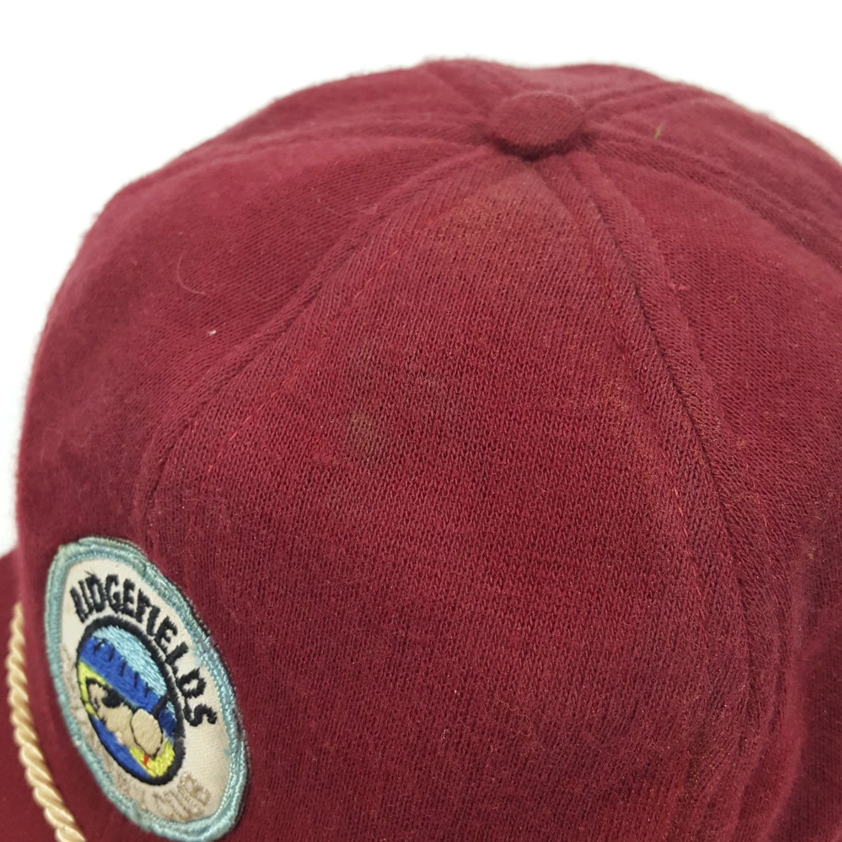 Vintage VINTAGE 80s Ridgefields Golf Hat Fitted Medium Red Wool Blend Mens Size ONE SIZE - 5 Thumbnail