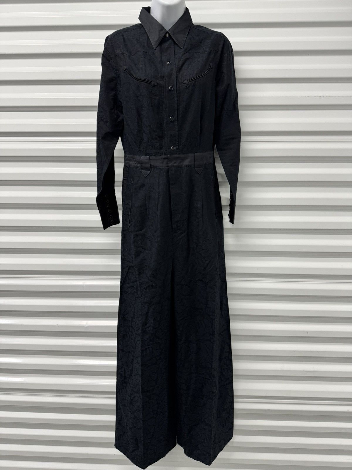 RRL Ralph Lauren RRL Ralph Lauren Paisley Western Jumpsuit Black Coverall 2 Size 26" / US 2 / IT 38 - 2 Thumbnail