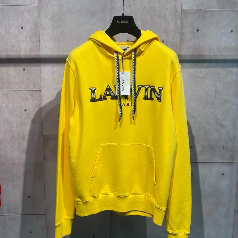 Lanvin Lanvin Men's Yellow Cotton Hoodie 0089 Size US S / EU 44-46 / 1 - 1 Thumbnail
