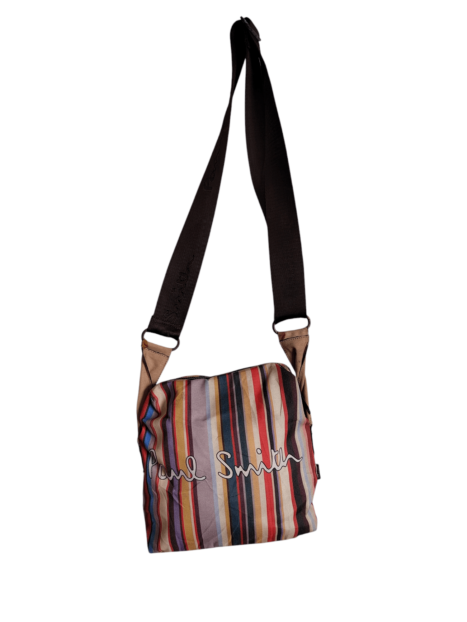 Paul Smith Multicolour Stripes Canvas Bag