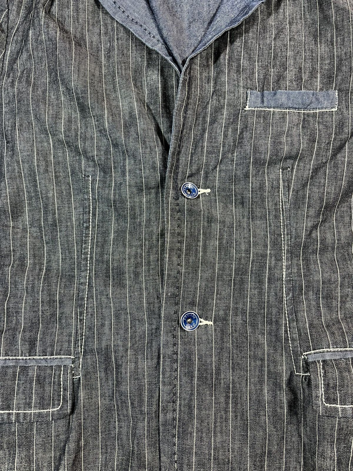 Armani Vintage Armani Jeans Indigo Jacket 90s Size US XXL / EU 58 / 5 - 4 Thumbnail