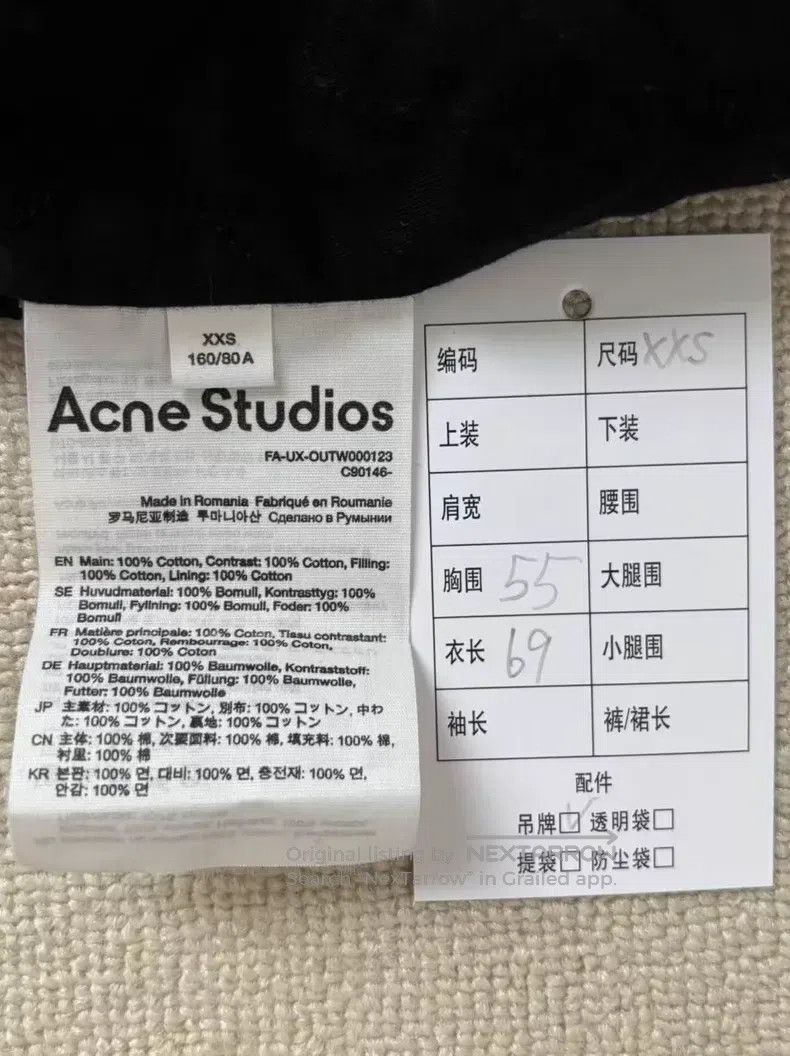 Acne Studios Acne Studios Face Expression Fake Two-Piece Plaid Print Ho Size US XXS / EU 40 - 5 Thumbnail