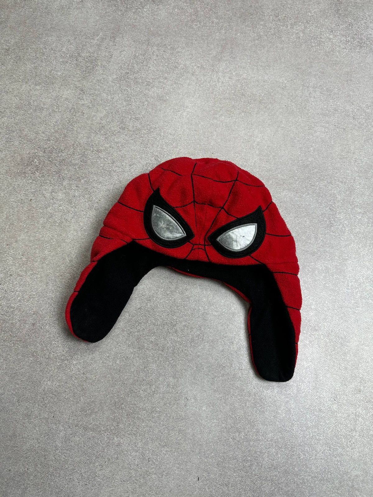 Vintage Vintage Spider Man Trapper Fleece Hat Os Size ONE SIZE - 2 Thumbnail