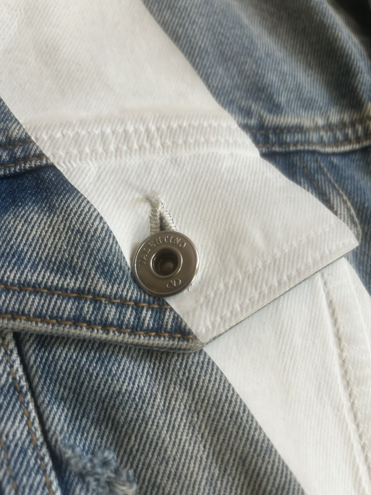 Valentino Valentino Blue Denim Jacket Size US M / EU 48-50 / 2 - 3 Thumbnail